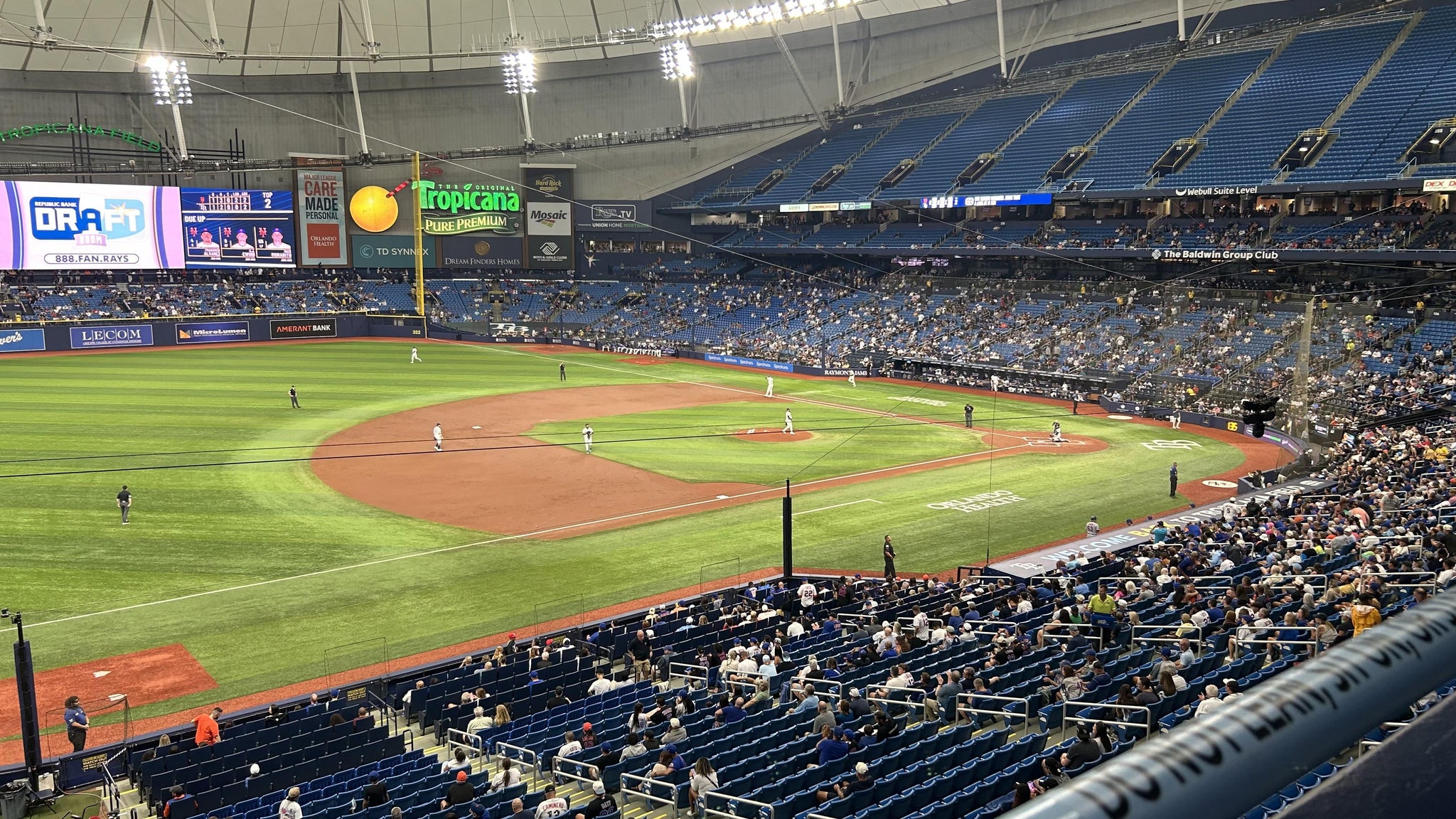 Real Fan View taken from Section 217 at Tropicana Field by Bill O