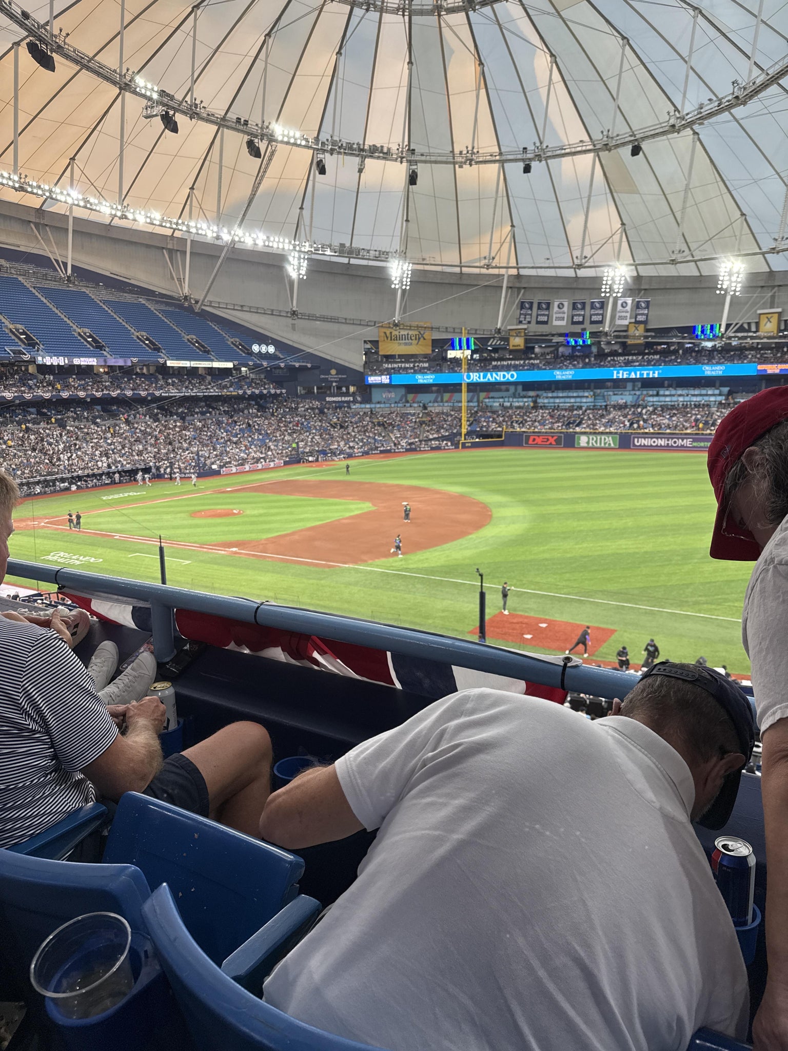 Real Fan View taken from Section 218 at Tropicana Field by Pam S