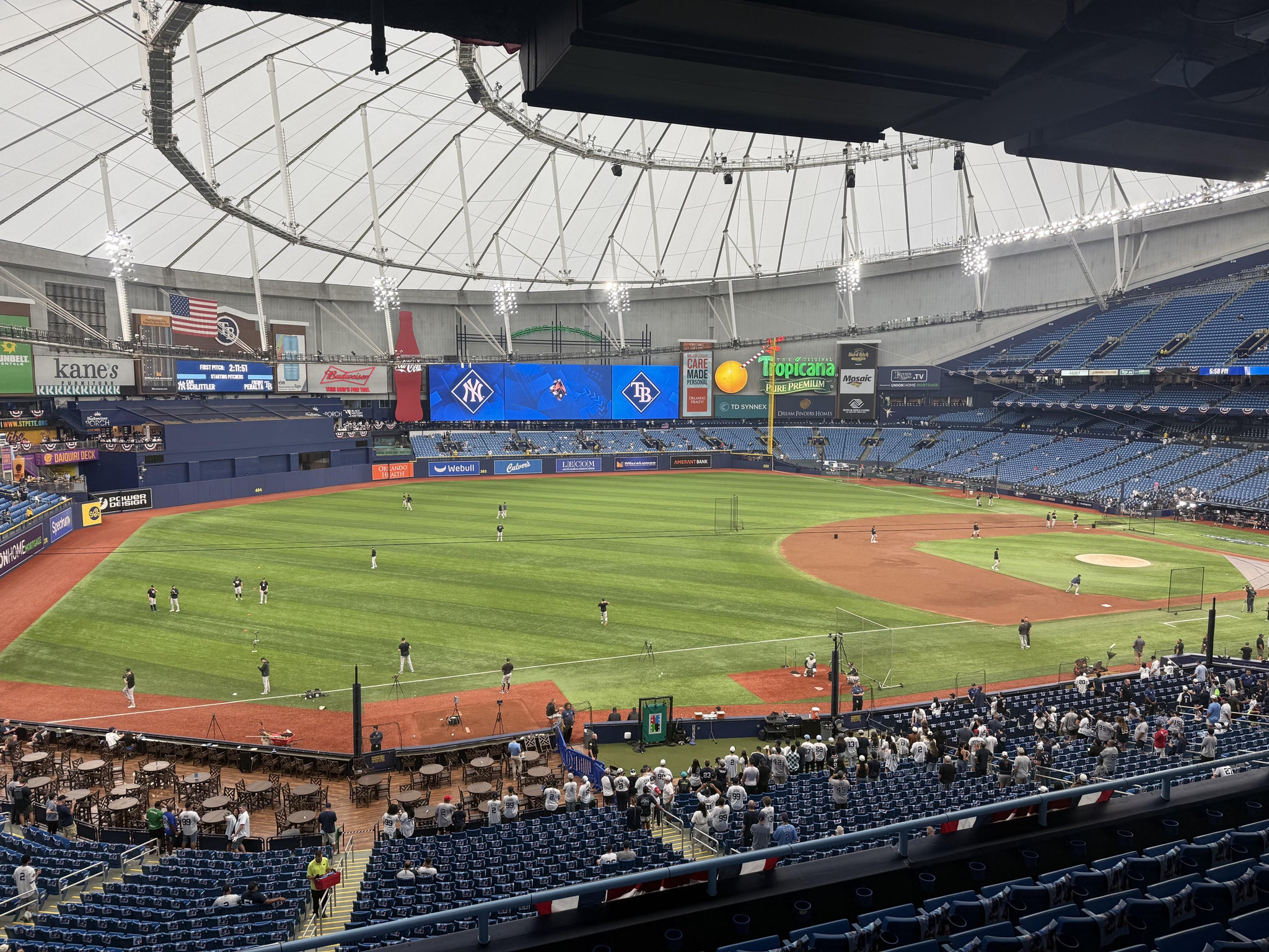 Real Fan View taken from Section 219 at Tropicana Field by Dale J