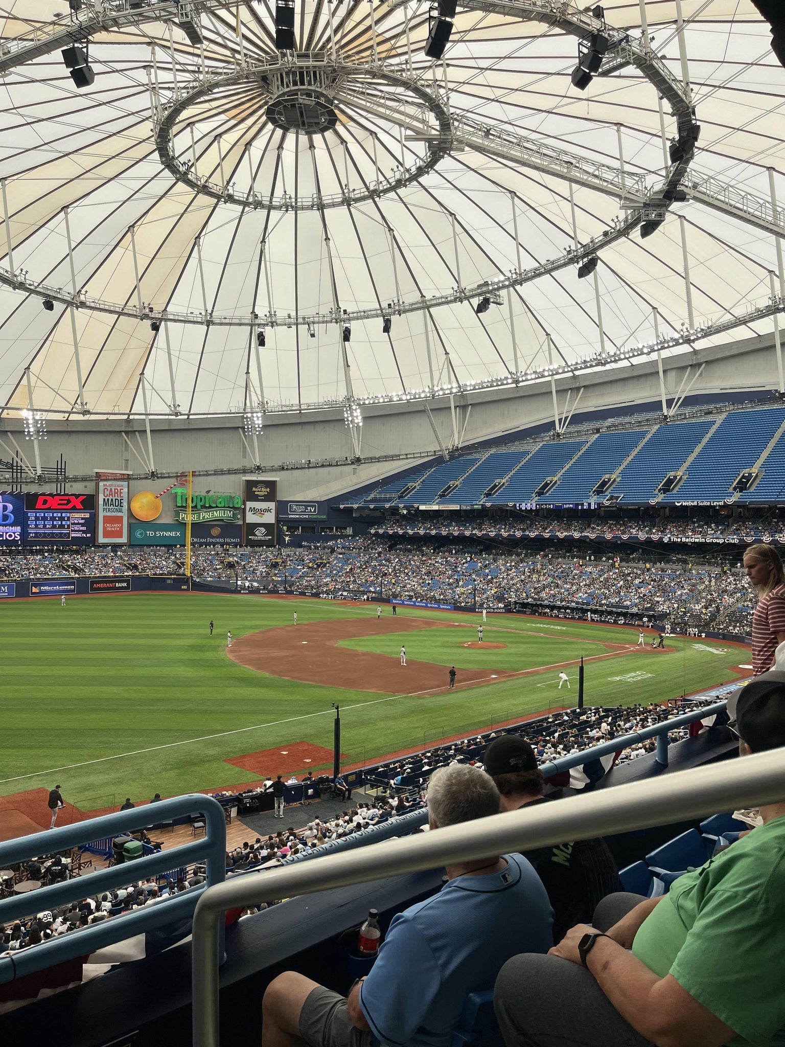 Real Fan View taken from Section 221 at Tropicana Field by Cullen P