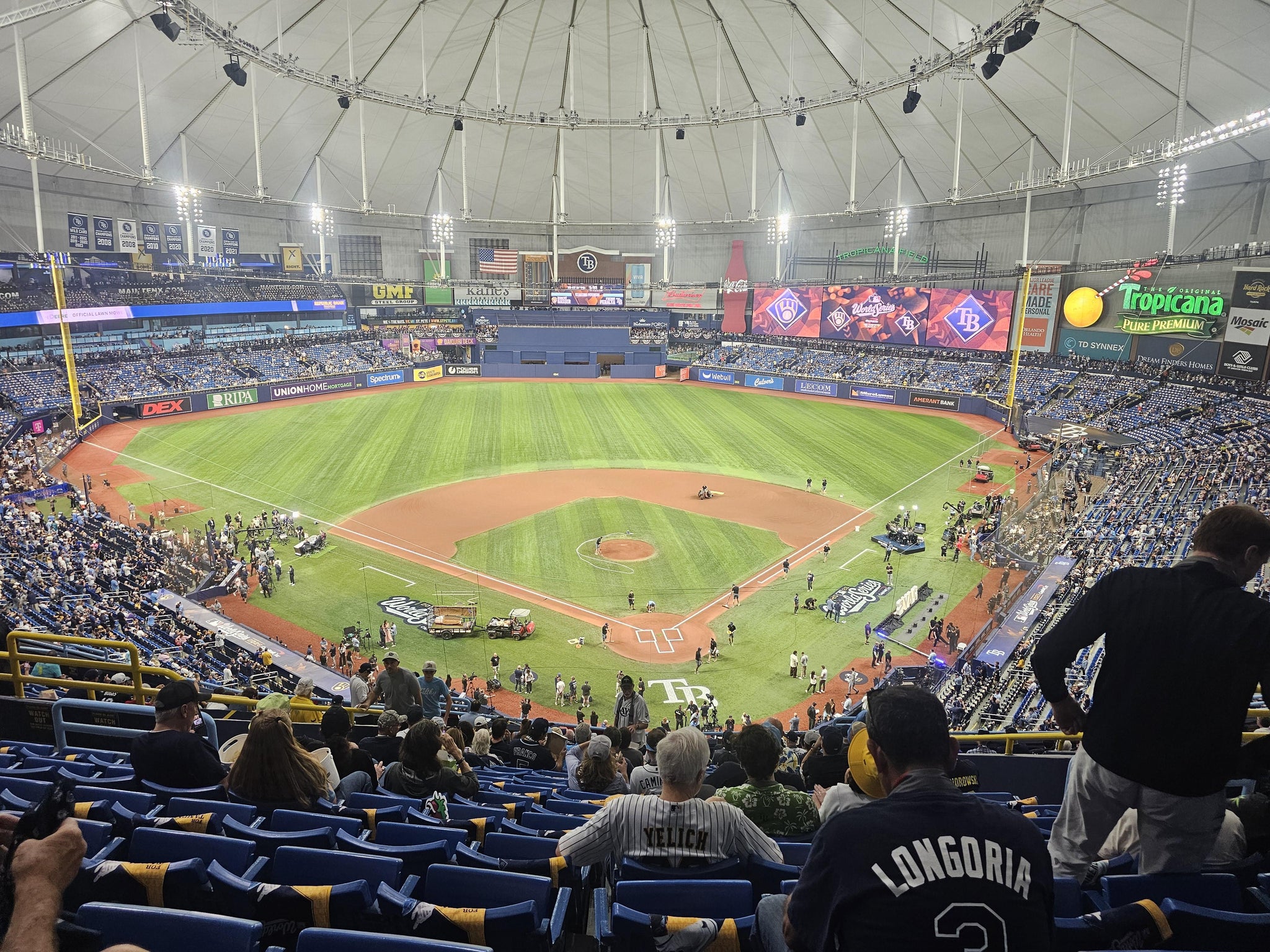 Real Fan View taken from Section 301 at Tropicana Field by Jeremy Z