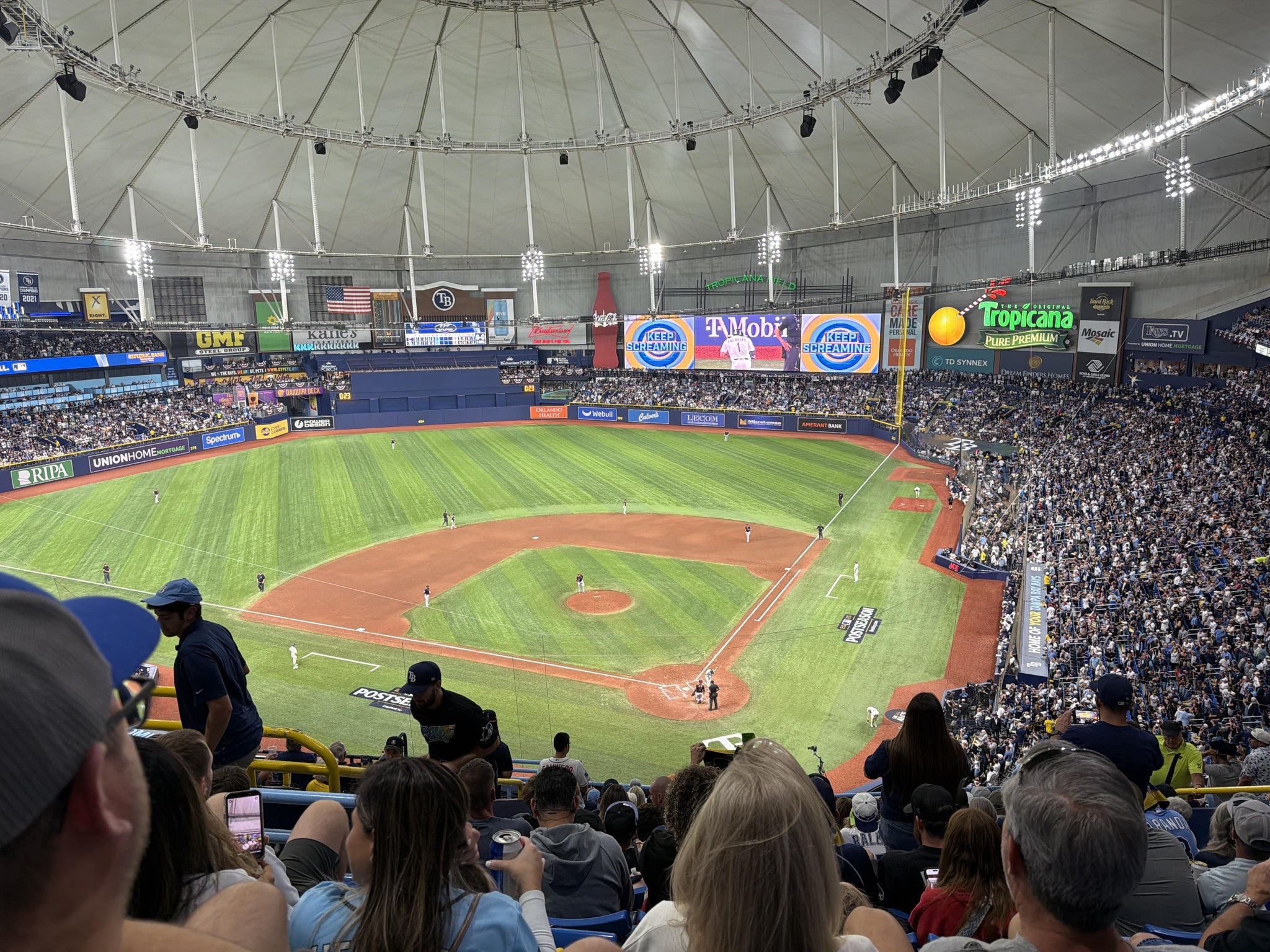 Real Fan View taken from Section 303 at Tropicana Field by Brayan H