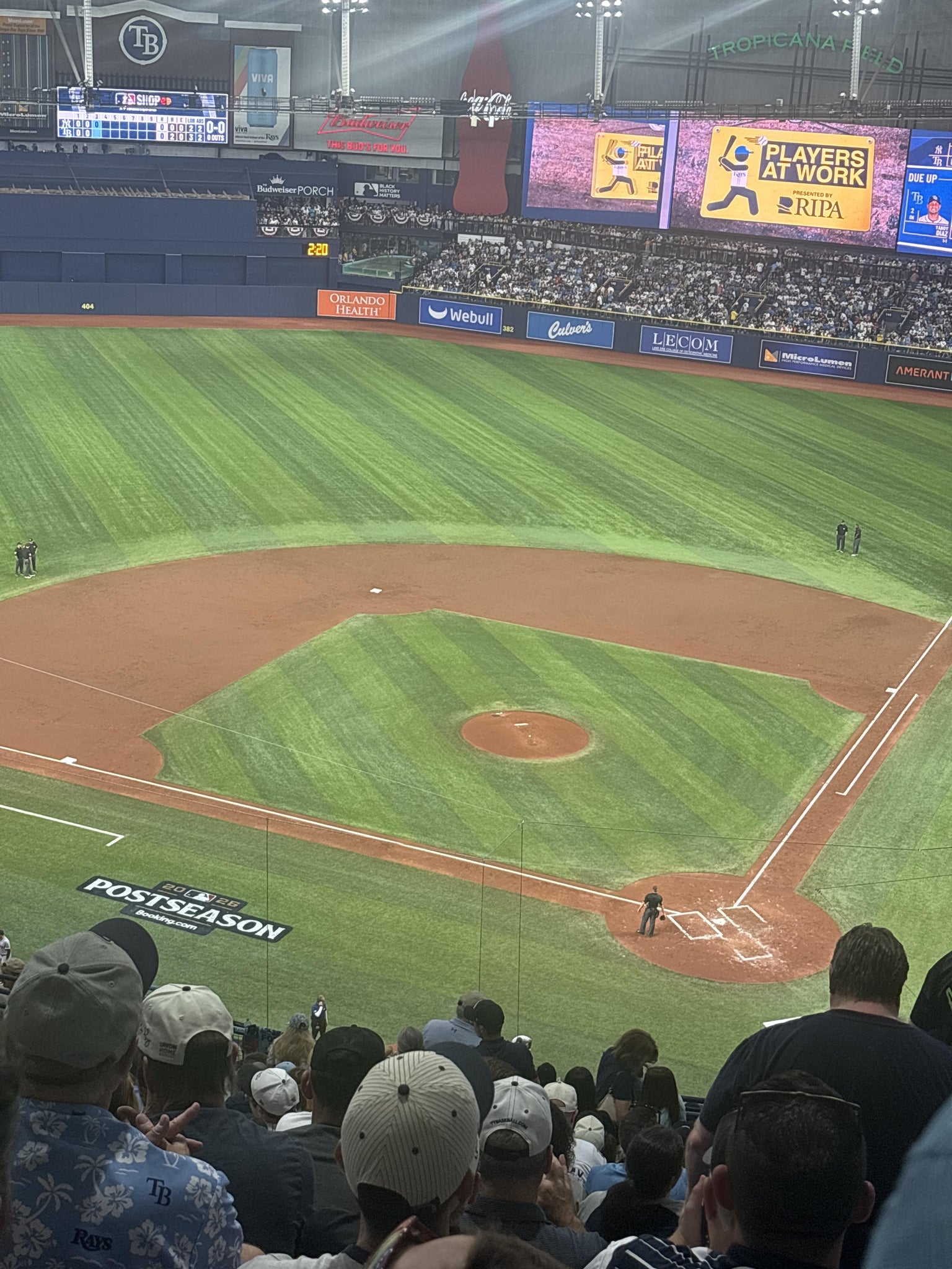Real Fan View taken from Section 305 at Tropicana Field by Bradley B