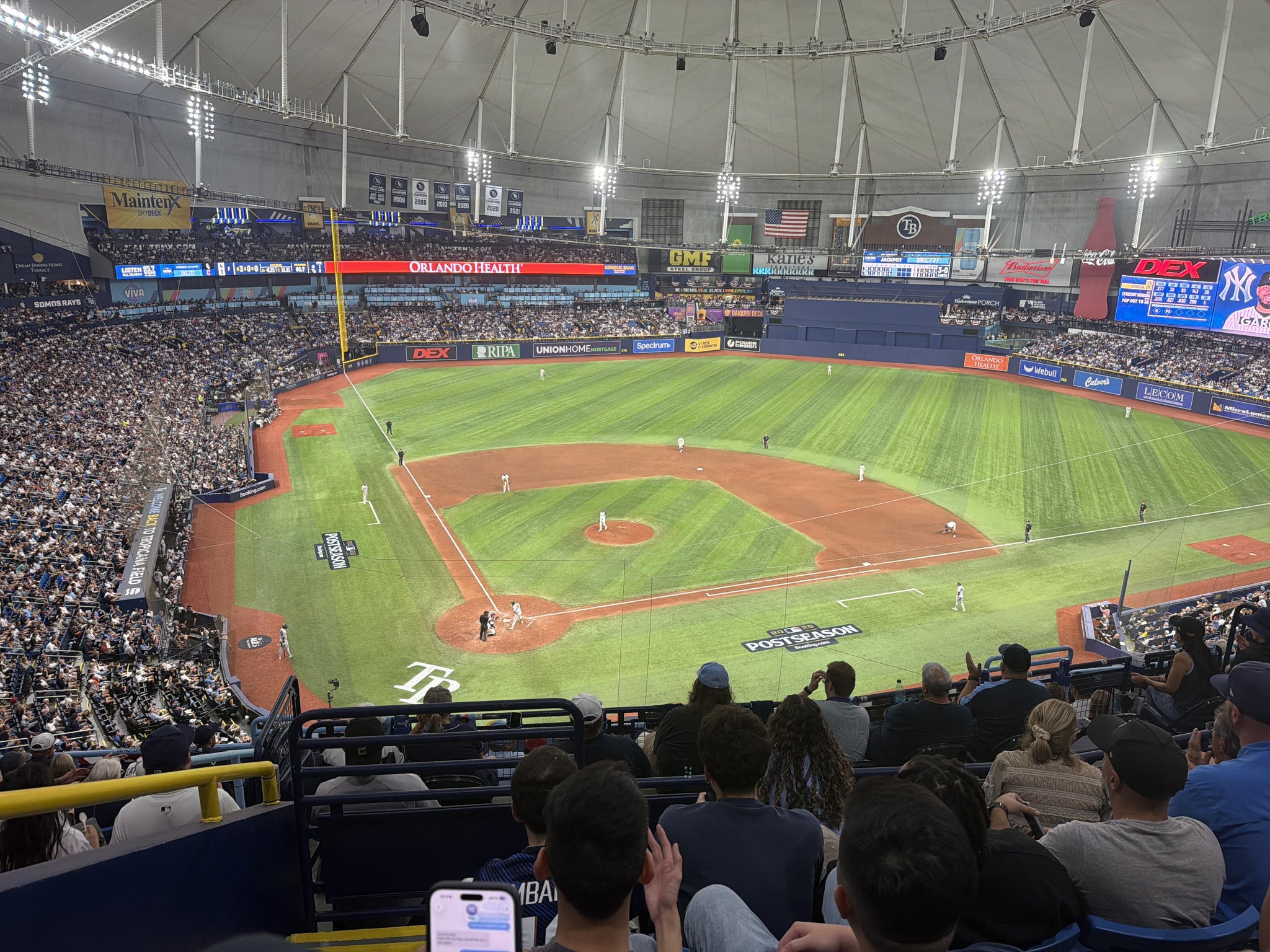 Real Fan View taken from Section 306 at Tropicana Field by Jessica M