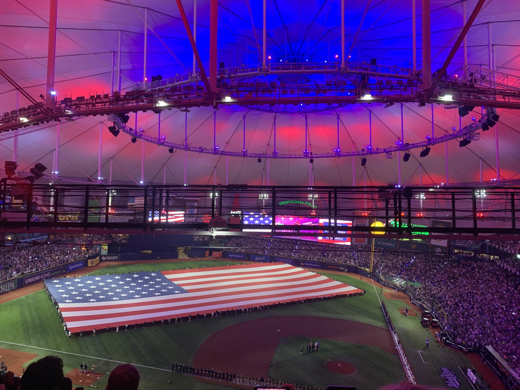 Real Fan View taken from Section 309 at Tropicana Field by Rebecca K