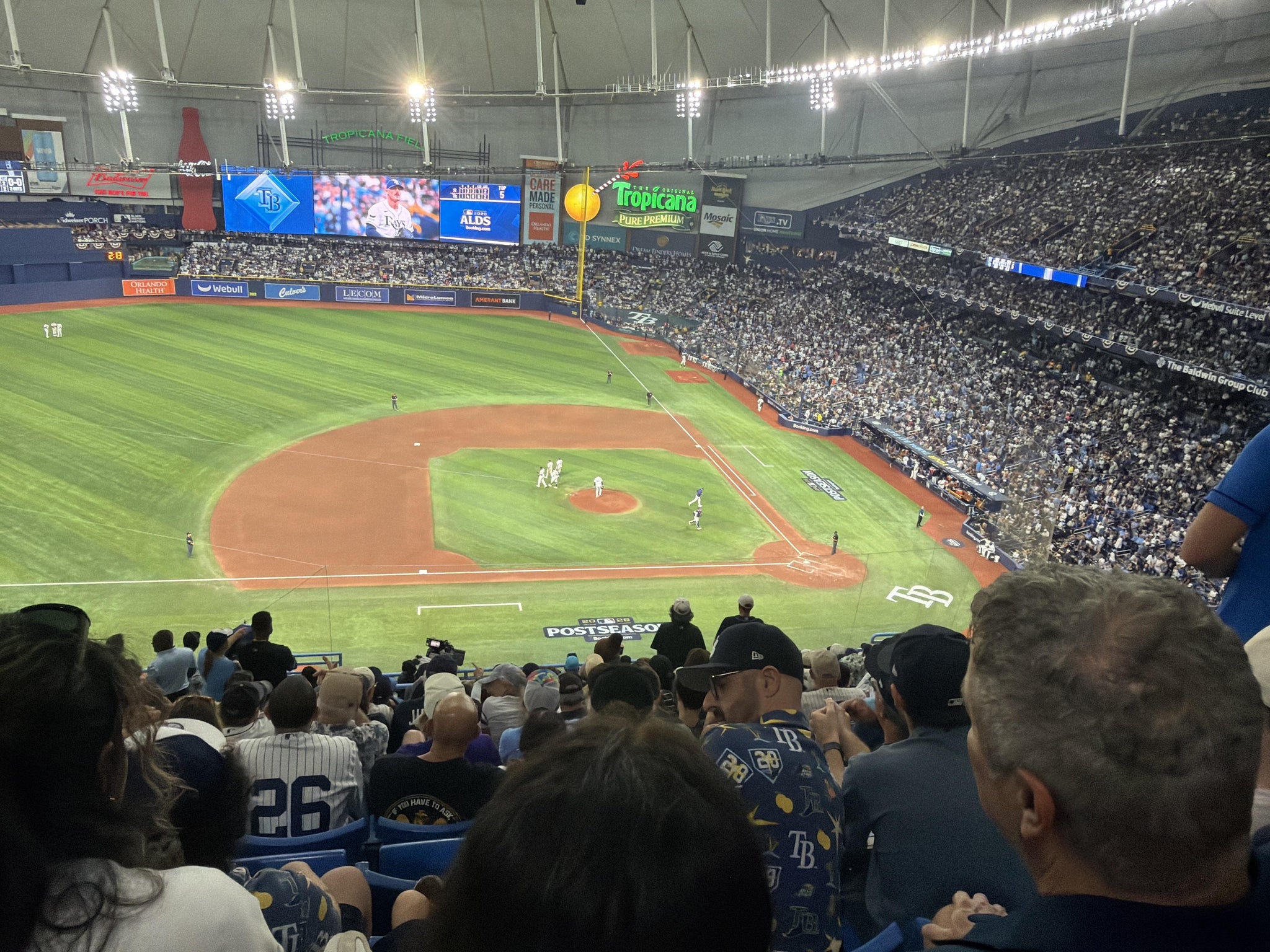 Real Fan View taken from Section 311 at Tropicana Field by Carlos S