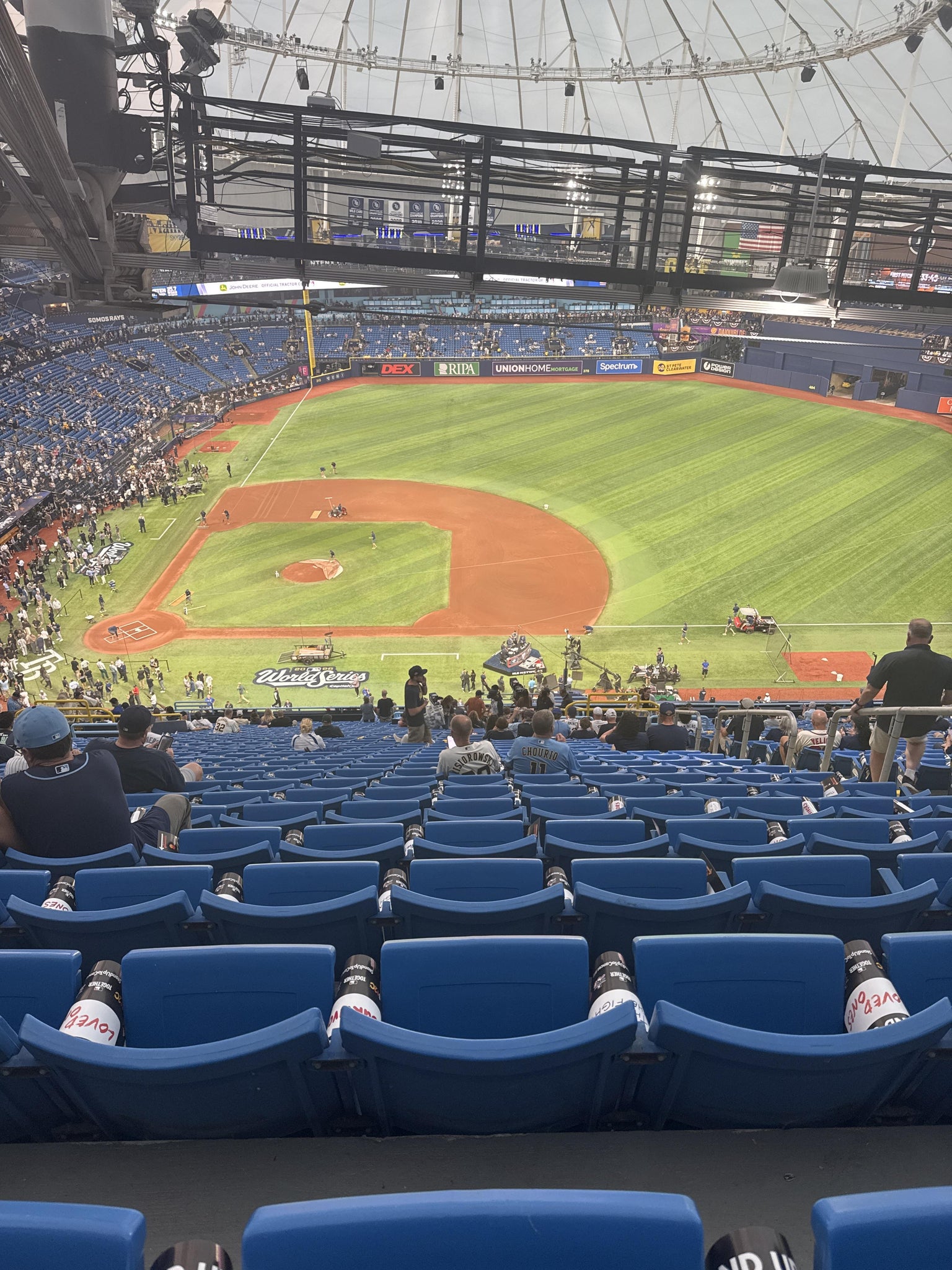 Real Fan View taken from Section 312 at Tropicana Field by Stephen R