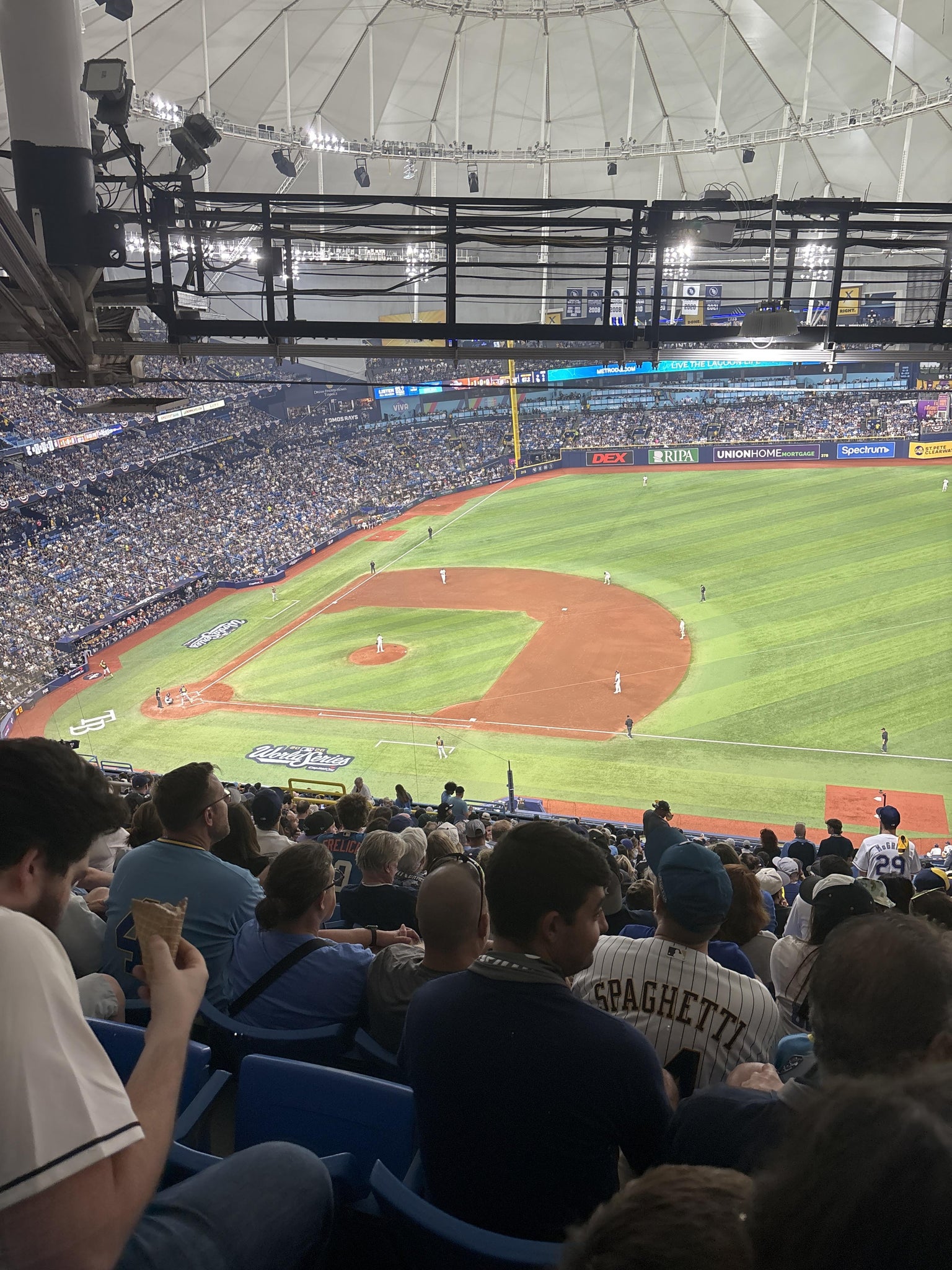 Real Fan View taken from Section 316 at Tropicana Field by Cheryl P