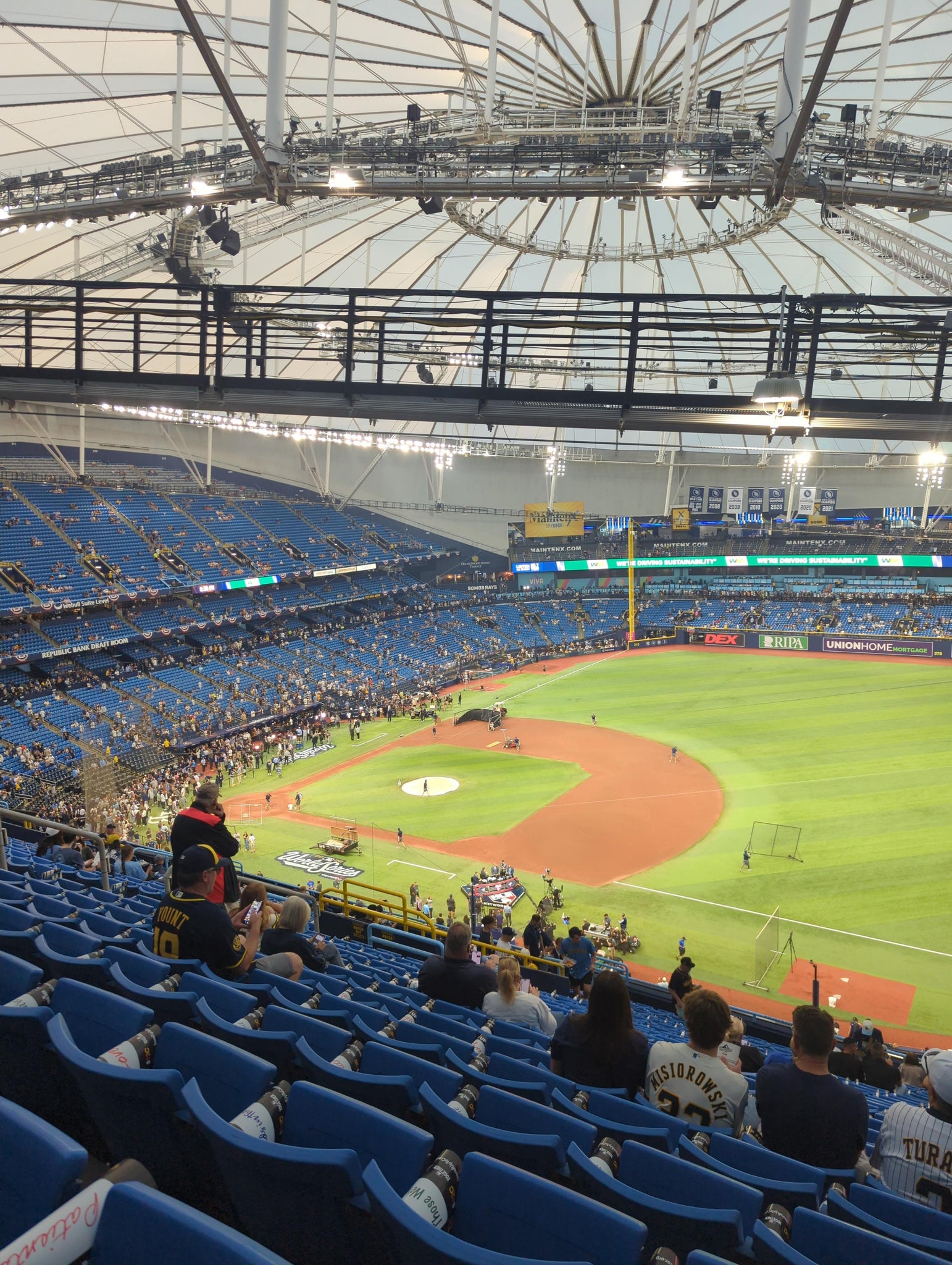 Real Fan View taken from Section 318 at Tropicana Field by Ann M