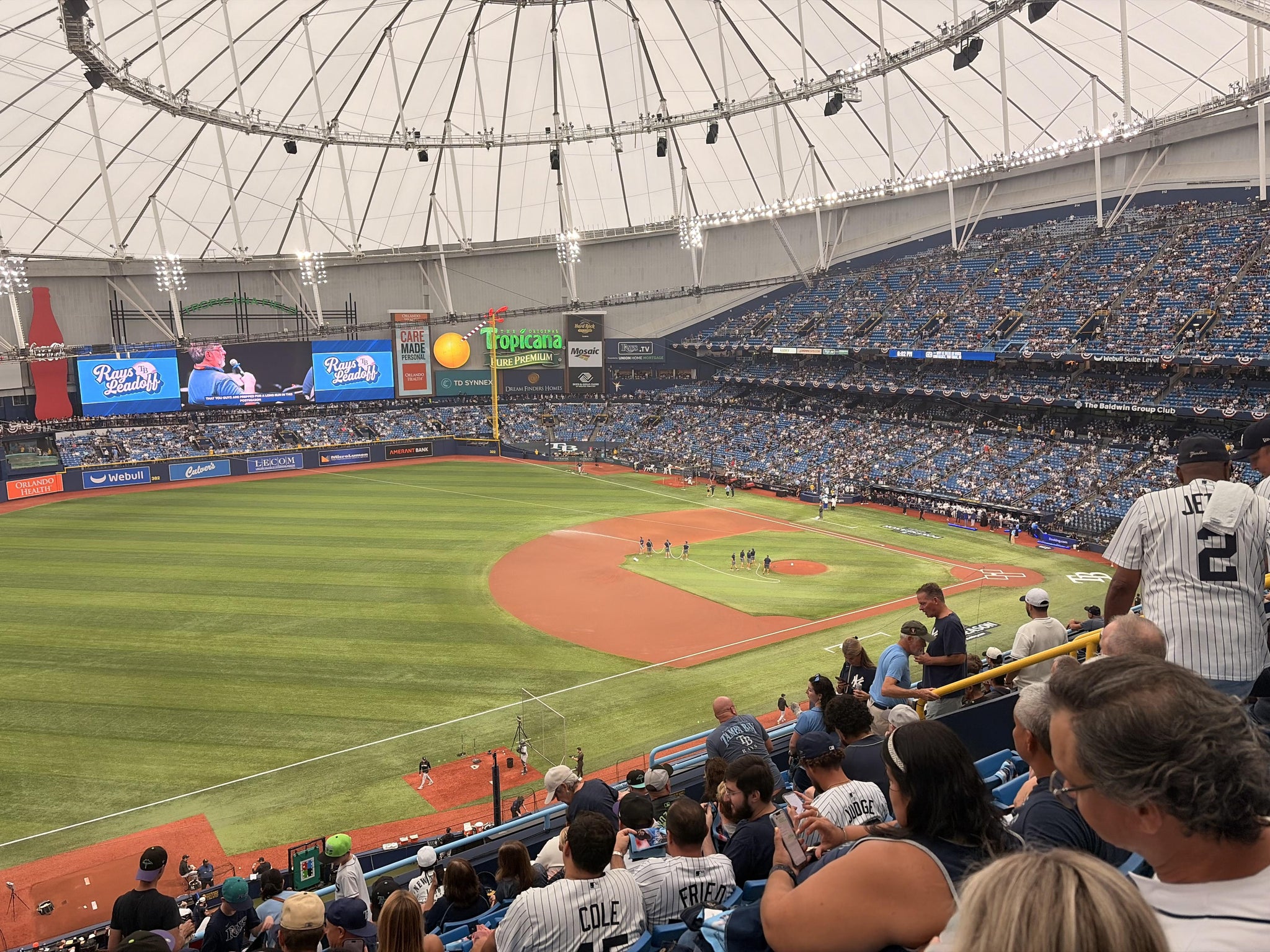 Real Fan View taken from Section 319 at Tropicana Field by Anonymous User