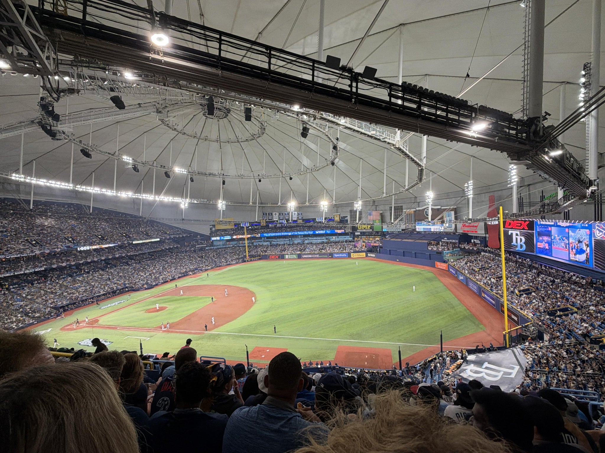 Real Fan View taken from Section 320 at Tropicana Field by Manuel B