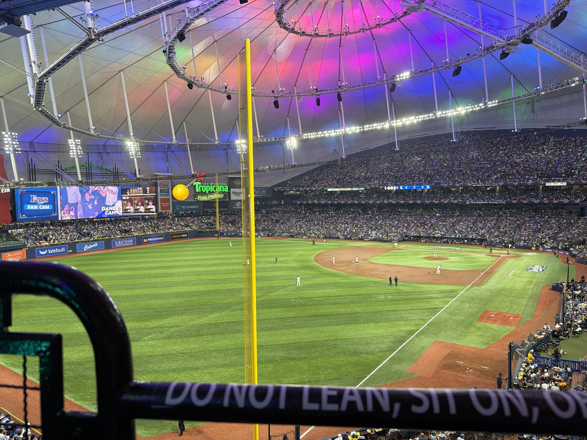 Real Fan View taken from Section 341 at Tropicana Field by Jake R