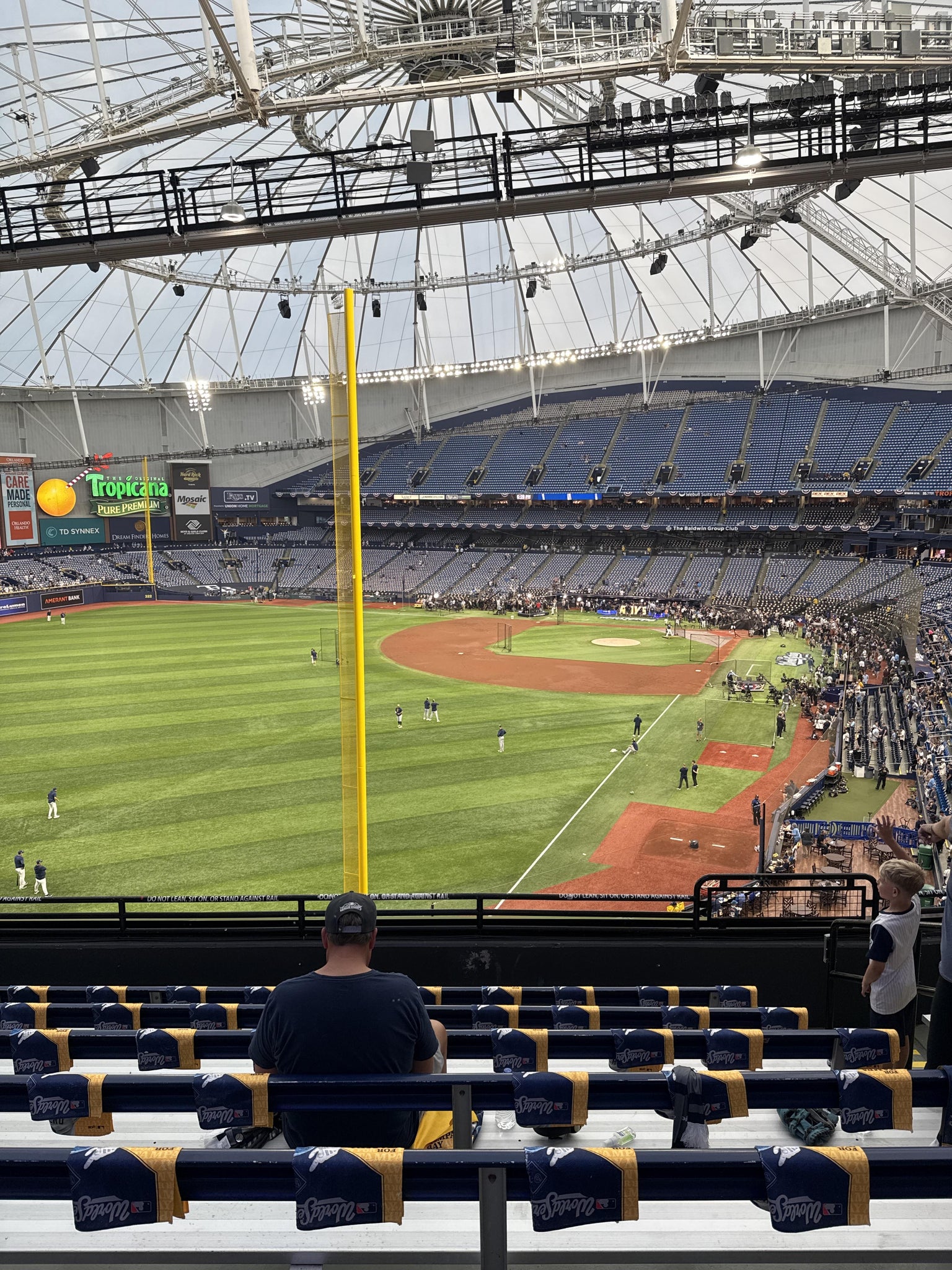 Real Fan View taken from Section 343 at Tropicana Field by Stephen R