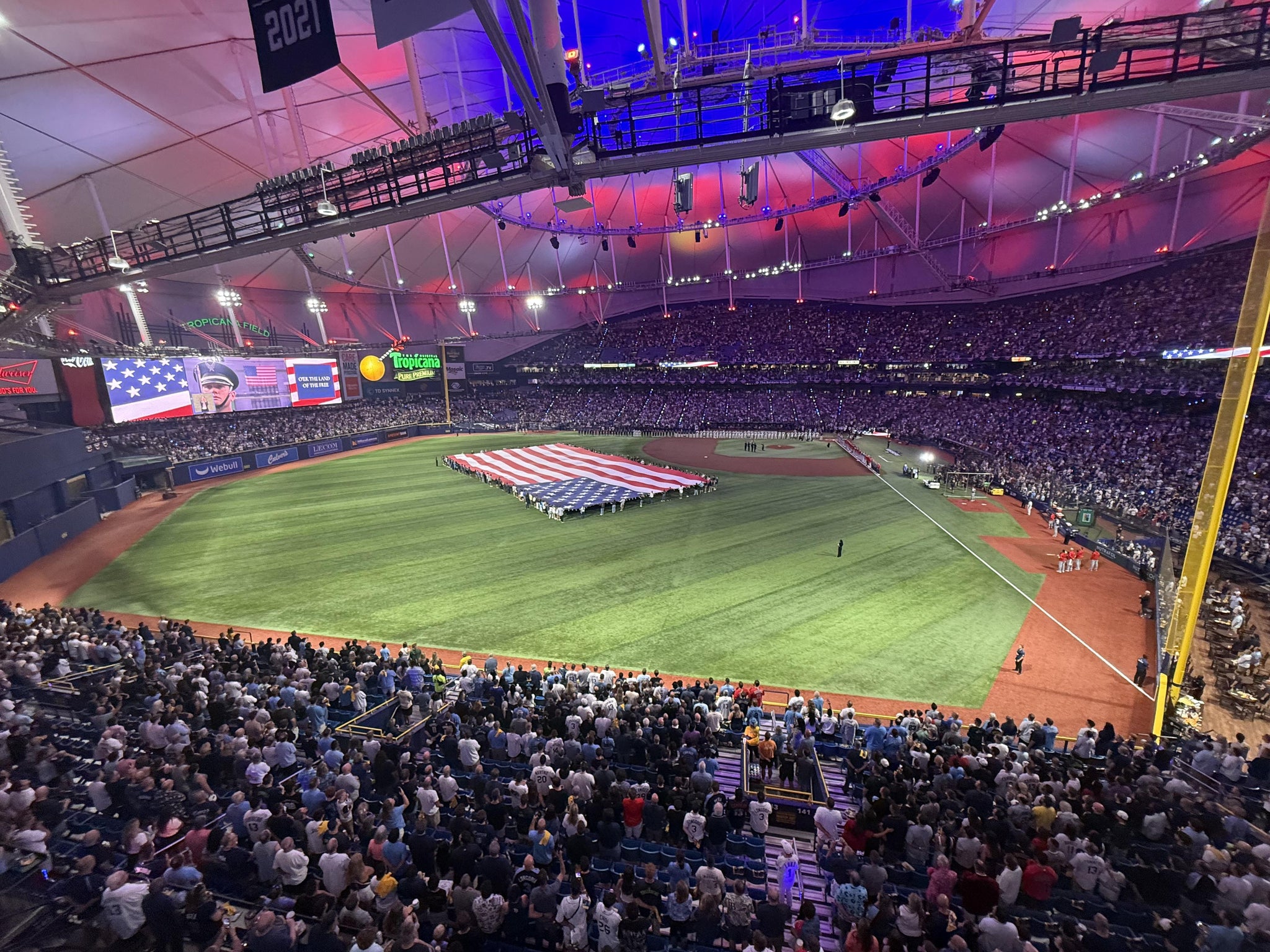 Real Fan View taken from Section 349 at Tropicana Field by Rich S