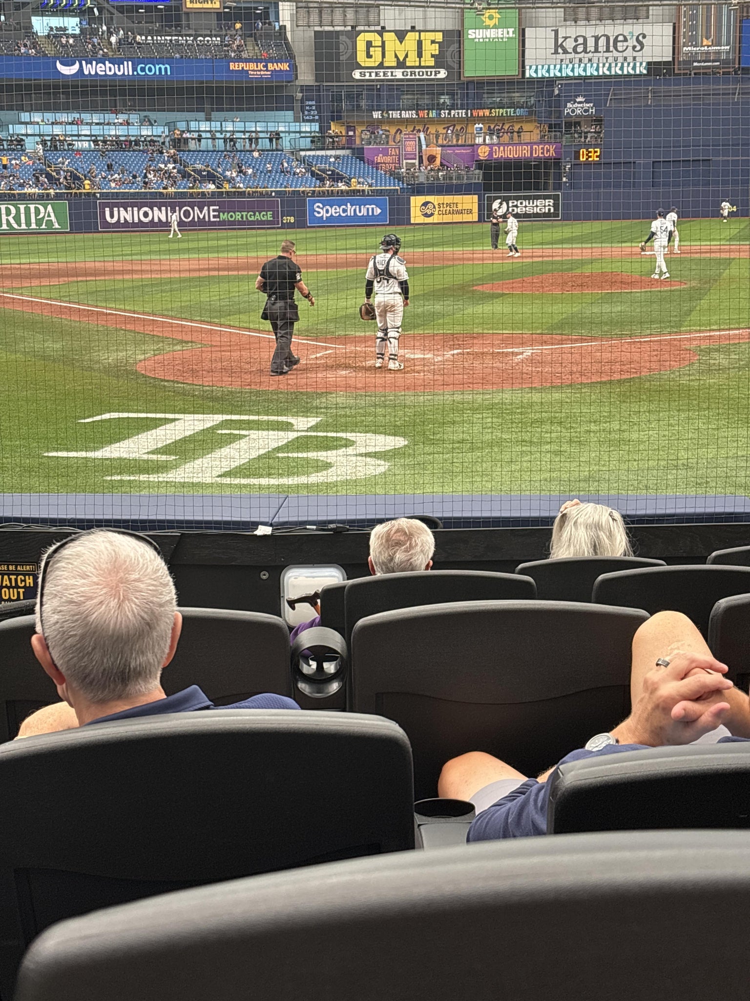 Real Fan View taken from Home Plate Box 104 at Tropicana Field by Jason R