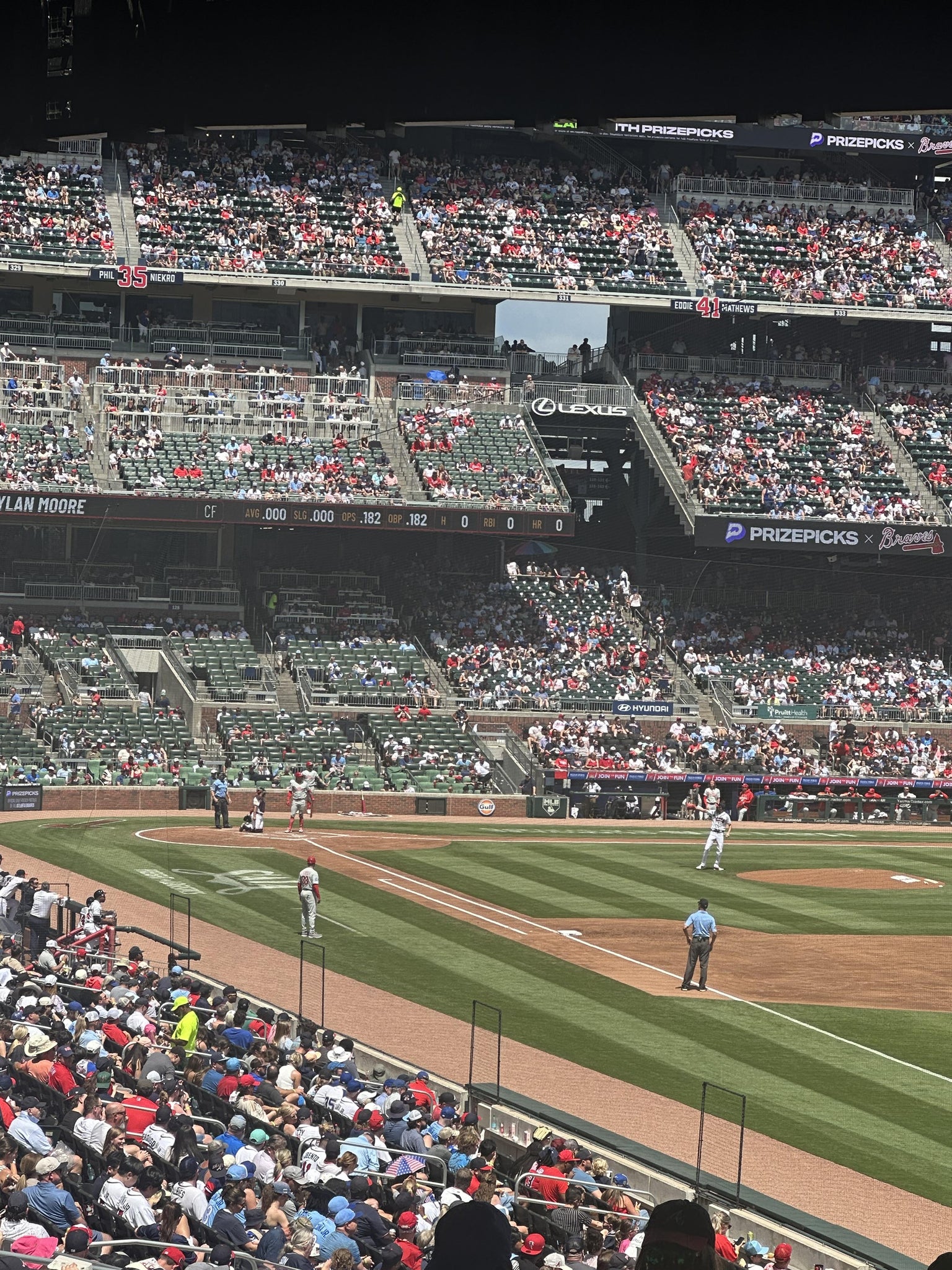 Real Fan View taken from Section 110 at Truist Park by Melanie S