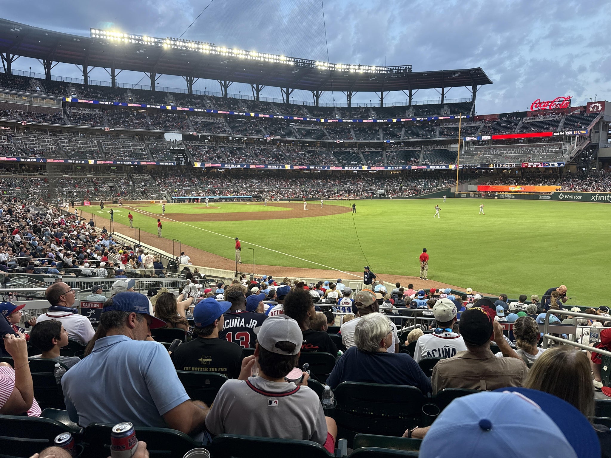 Real Fan View taken from Section 110 at Truist Park by Derrick F