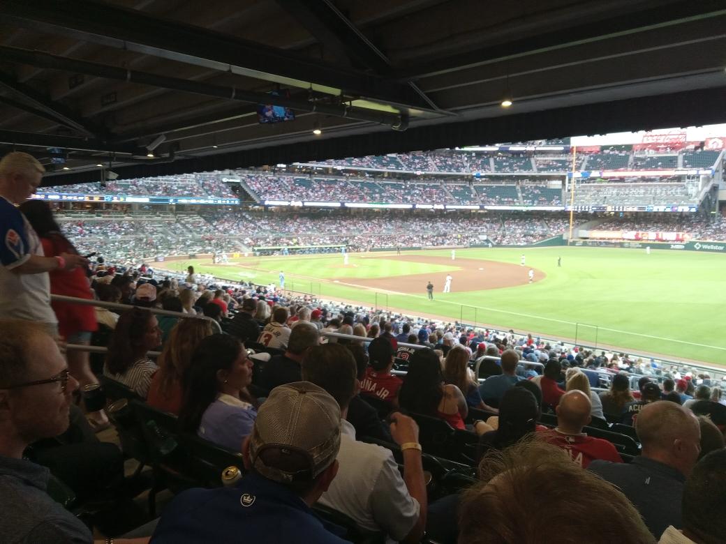 Real Fan View taken from Section 112 at Truist Park by Kevin S