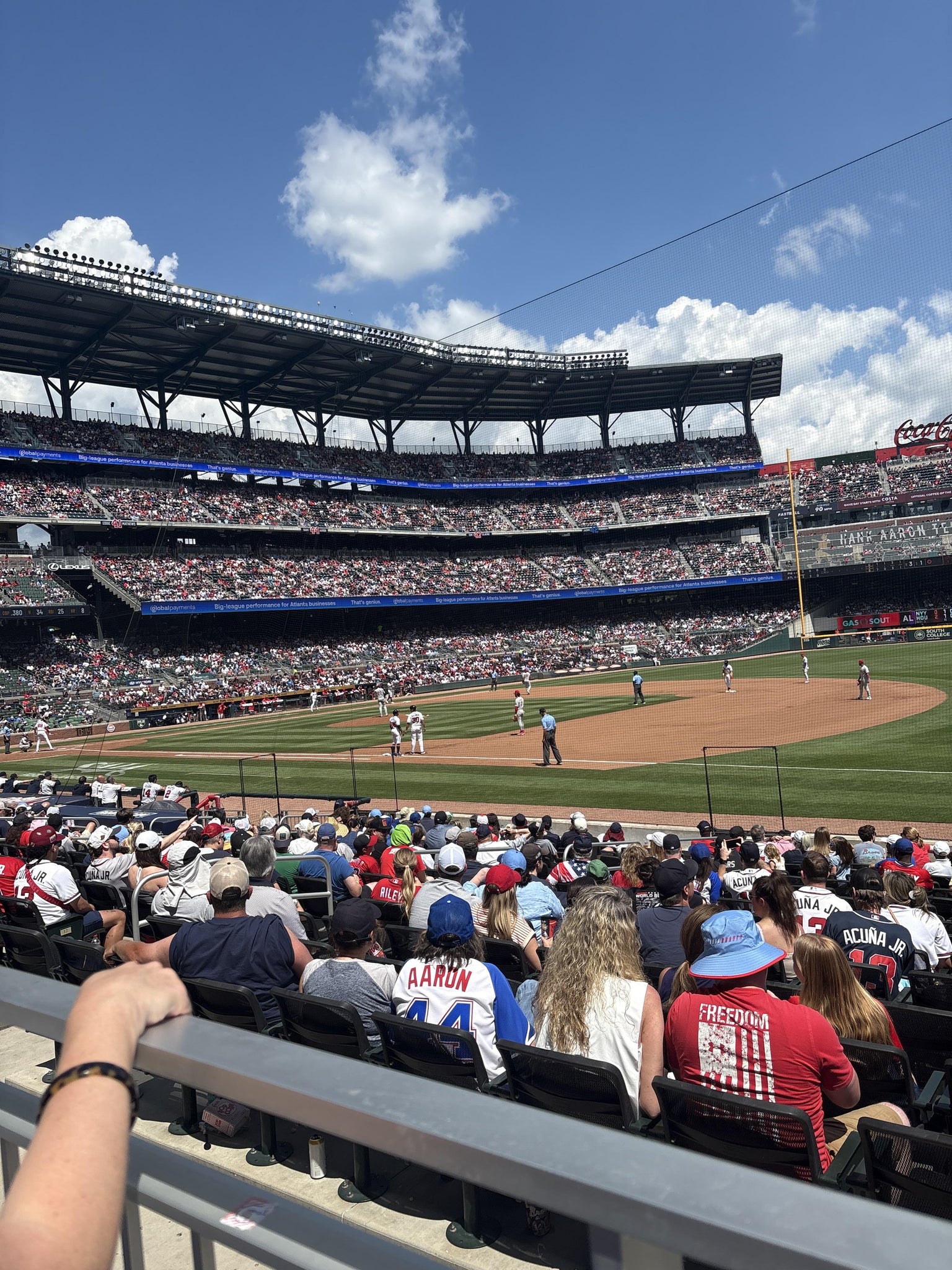 Real Fan View taken from Section 114 at Truist Park by Andrea Y