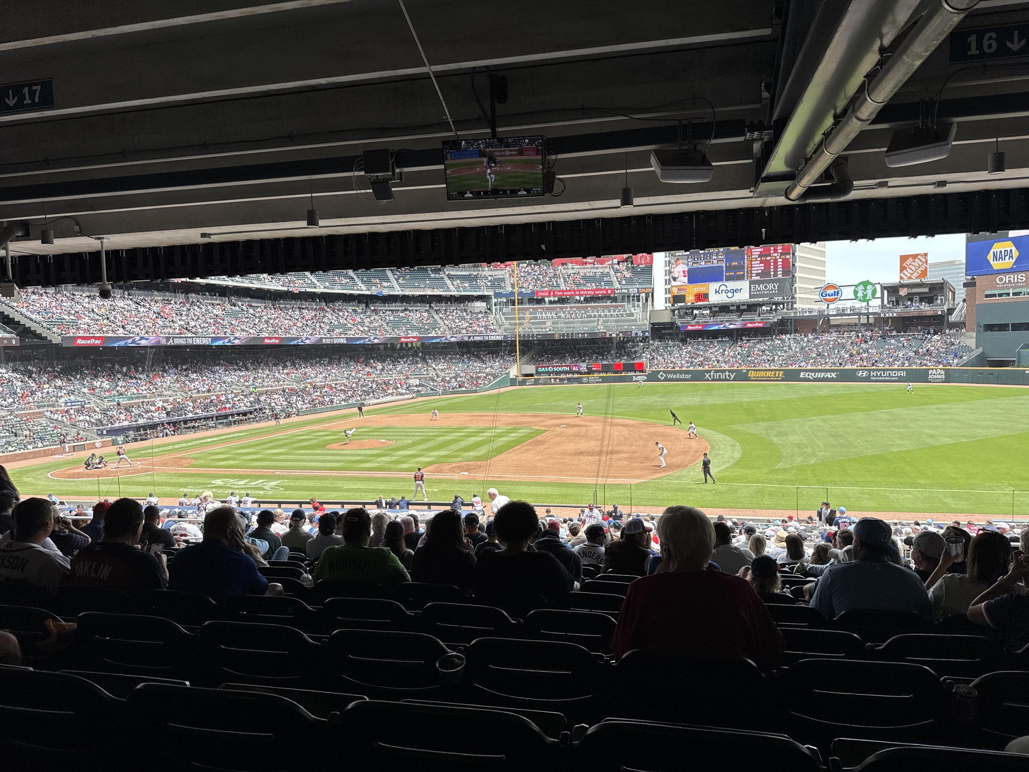 Real Fan View taken from Section 116 at Truist Park by Kenneth R
