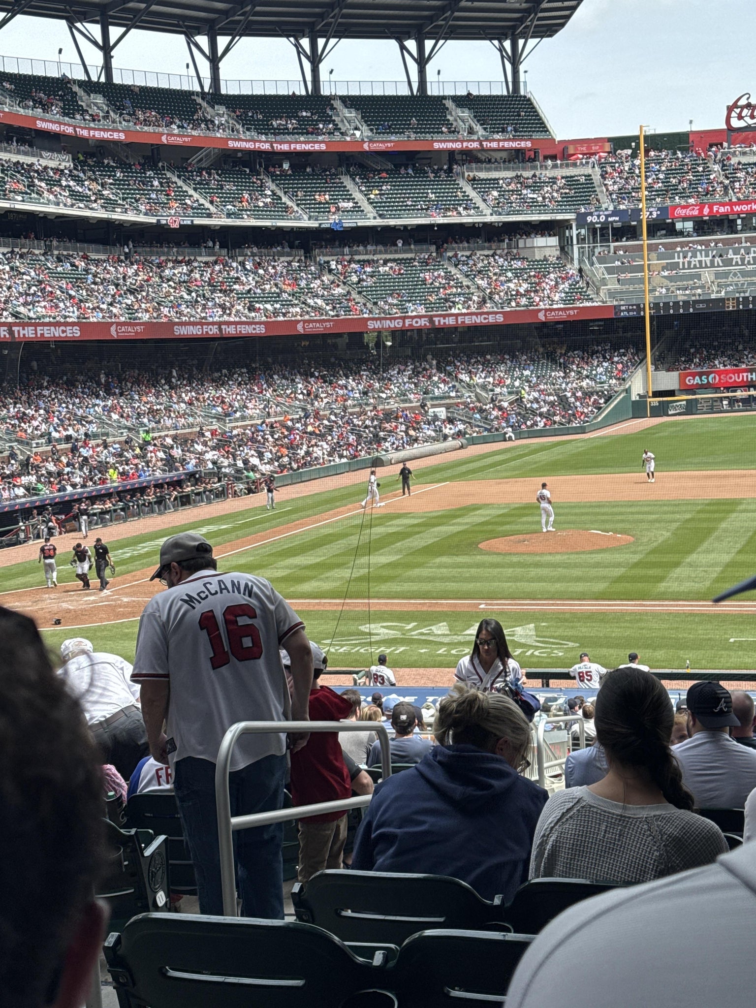 Real Fan View taken from Section 118 at Truist Park by Diana D