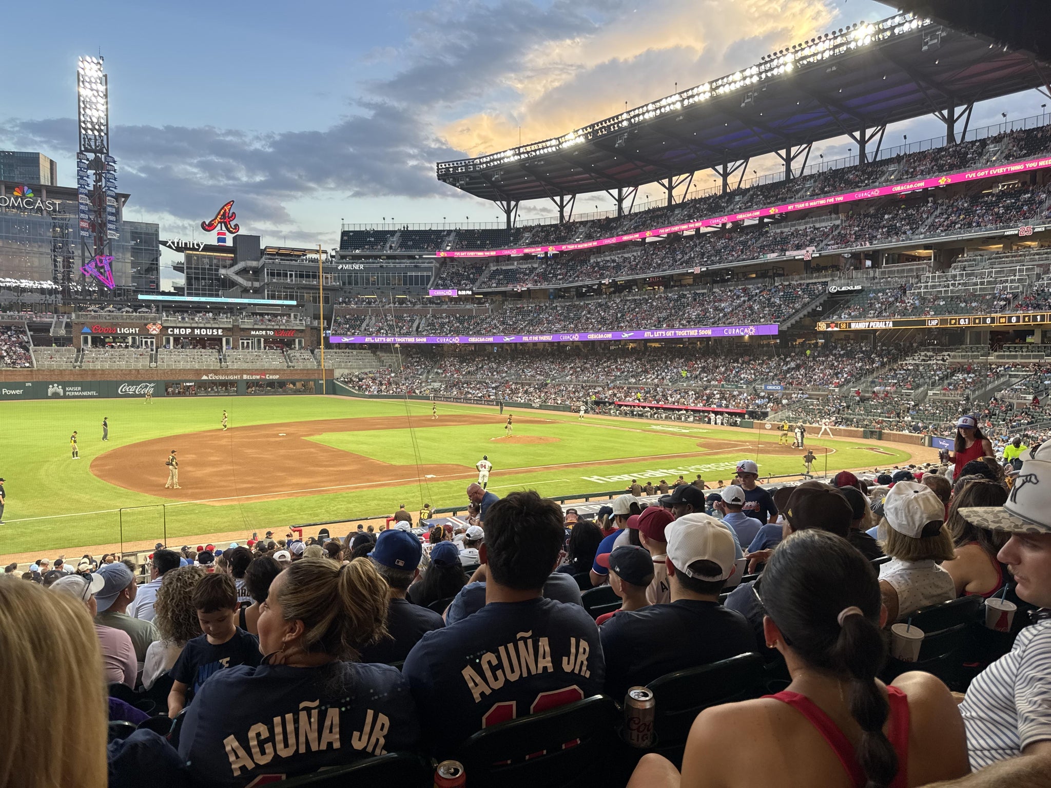 Real Fan View taken from Section 135 at Truist Park by Daniel I