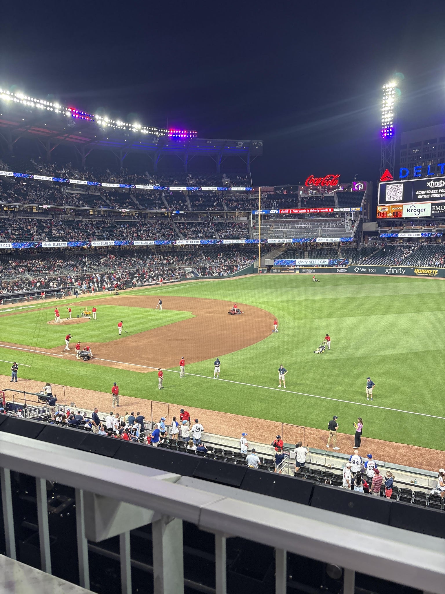 Real Fan View taken from Section 215 at Truist Park by Calvin Z