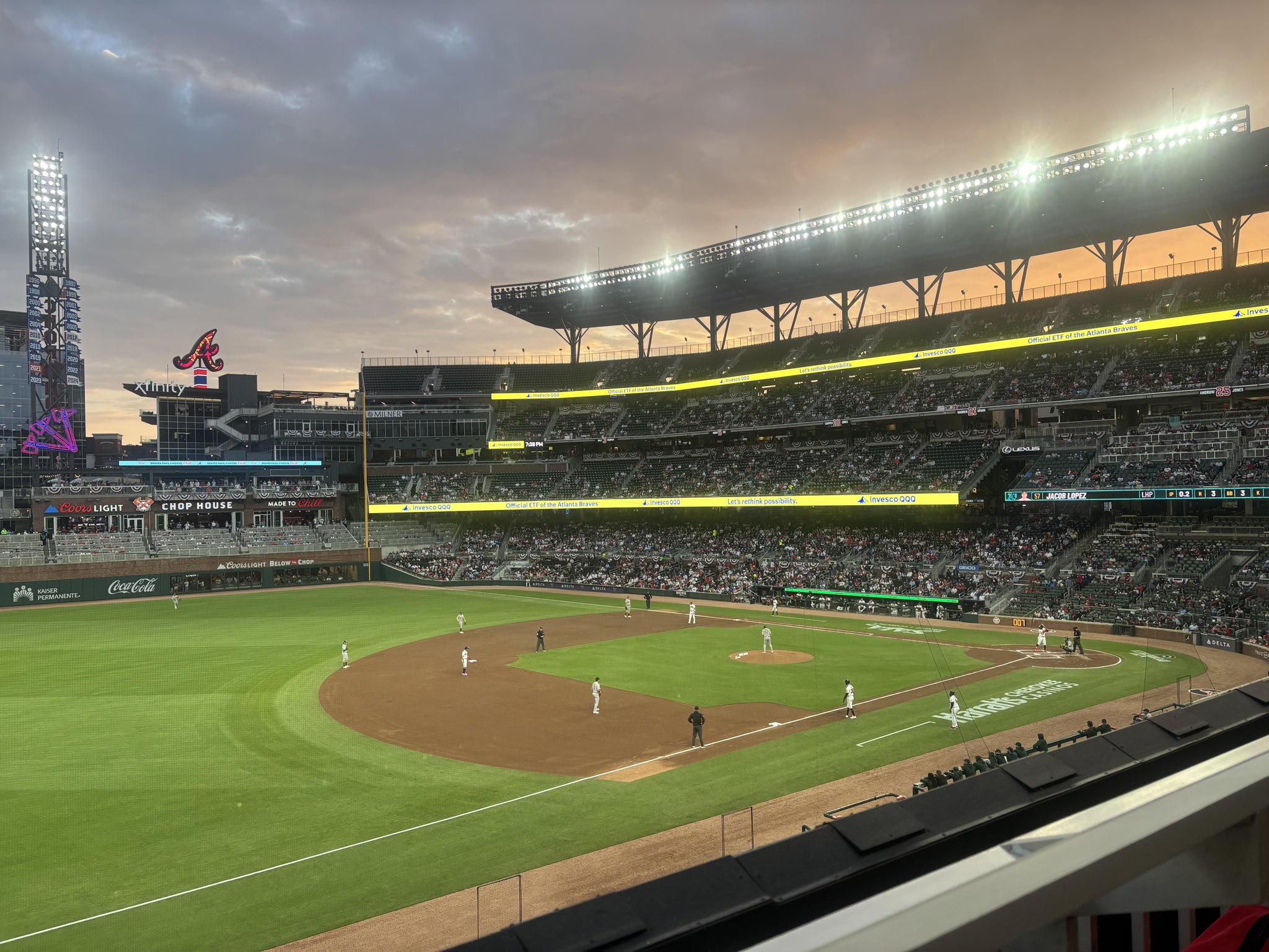 Real Fan View taken from Section 238 at Truist Park by Davis G