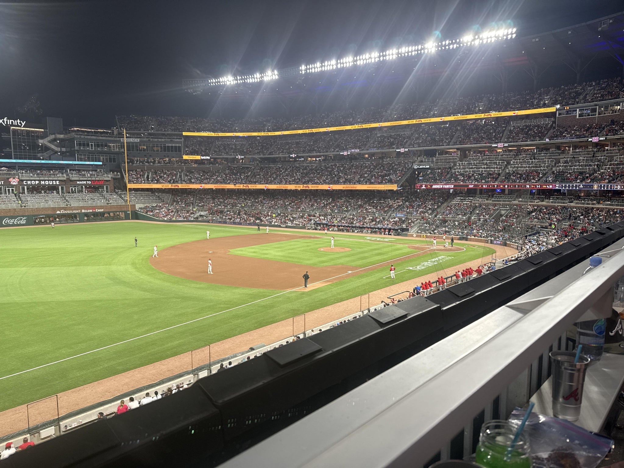 Real Fan View taken from Section 239 at Truist Park by Aaron G