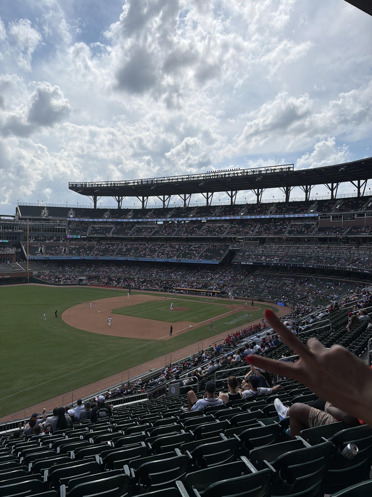 Real Fan View taken from Section 240 at Truist Park by Carlos F