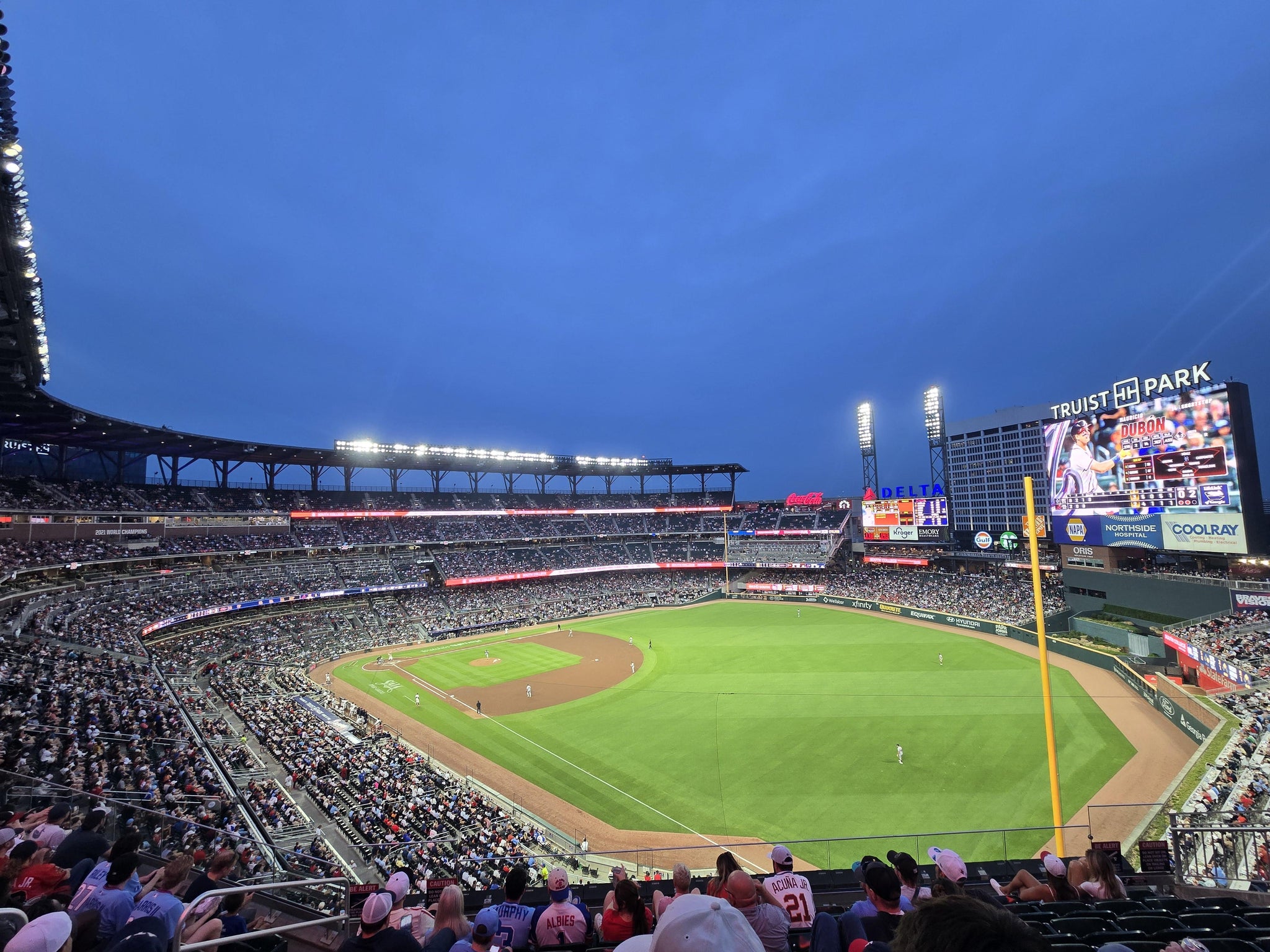 Real Fan View taken from Section 312 at Truist Park by Anonymous User