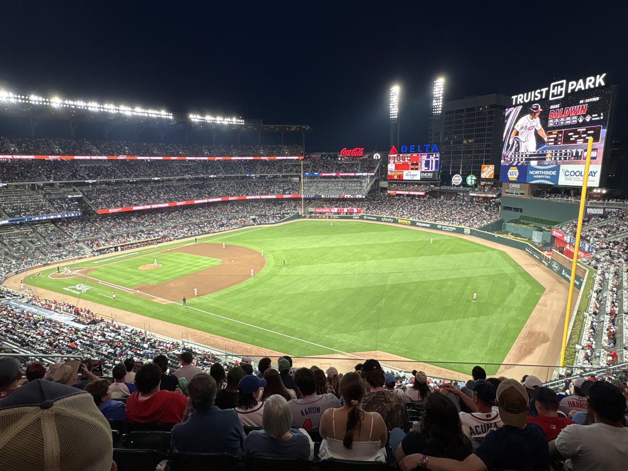 Real Fan View taken from Section 313 at Truist Park by Keith L