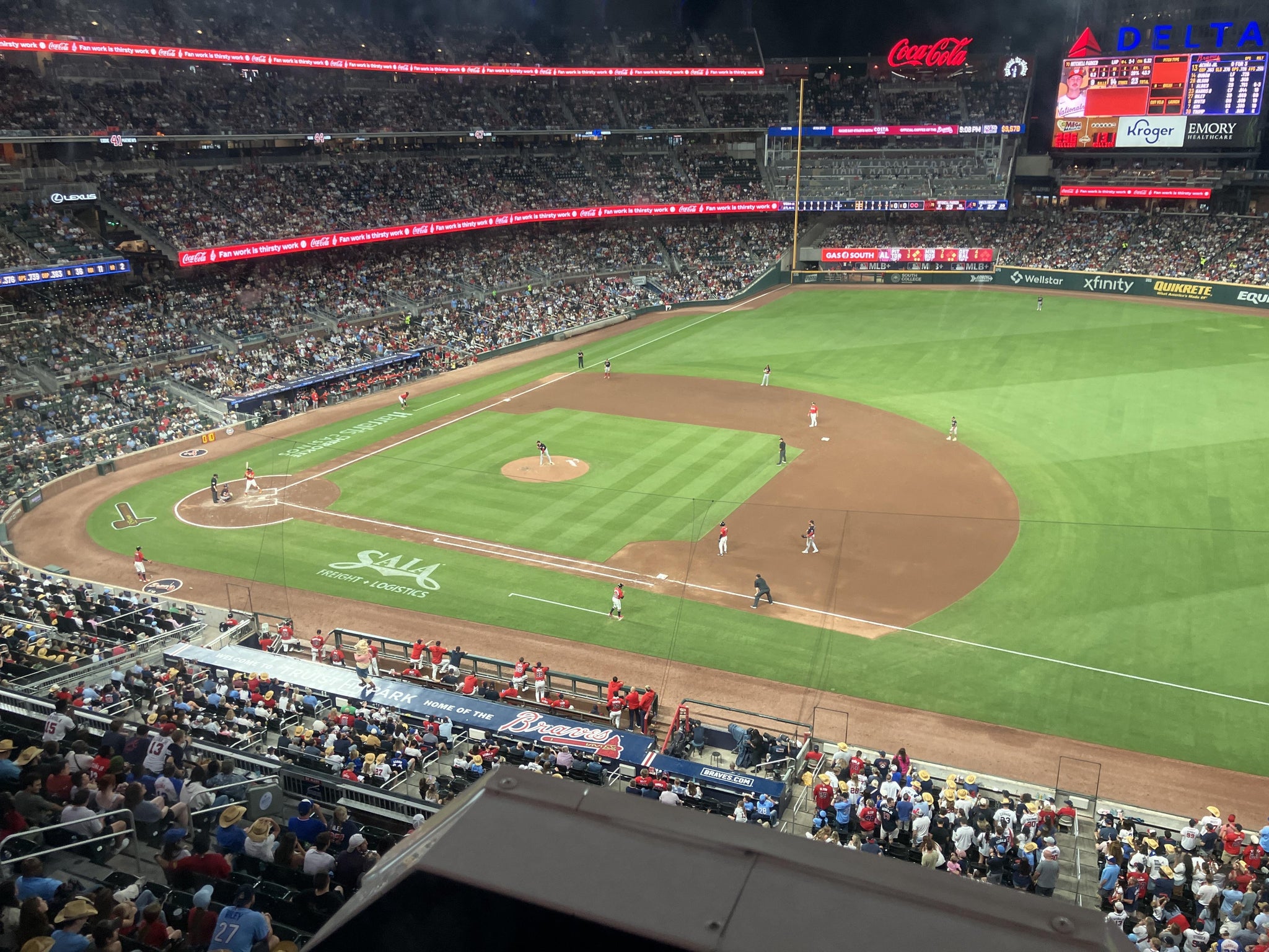 Real Fan View taken from Section 317 at Truist Park by David N