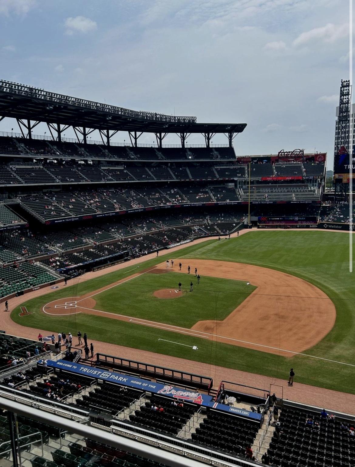 Real Fan View taken from Section 317 at Truist Park by Matthew B