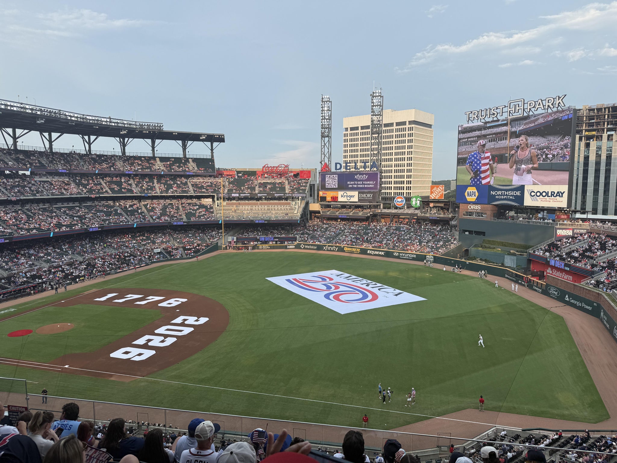 Real Fan View taken from Section 317 at Truist Park by Michael B