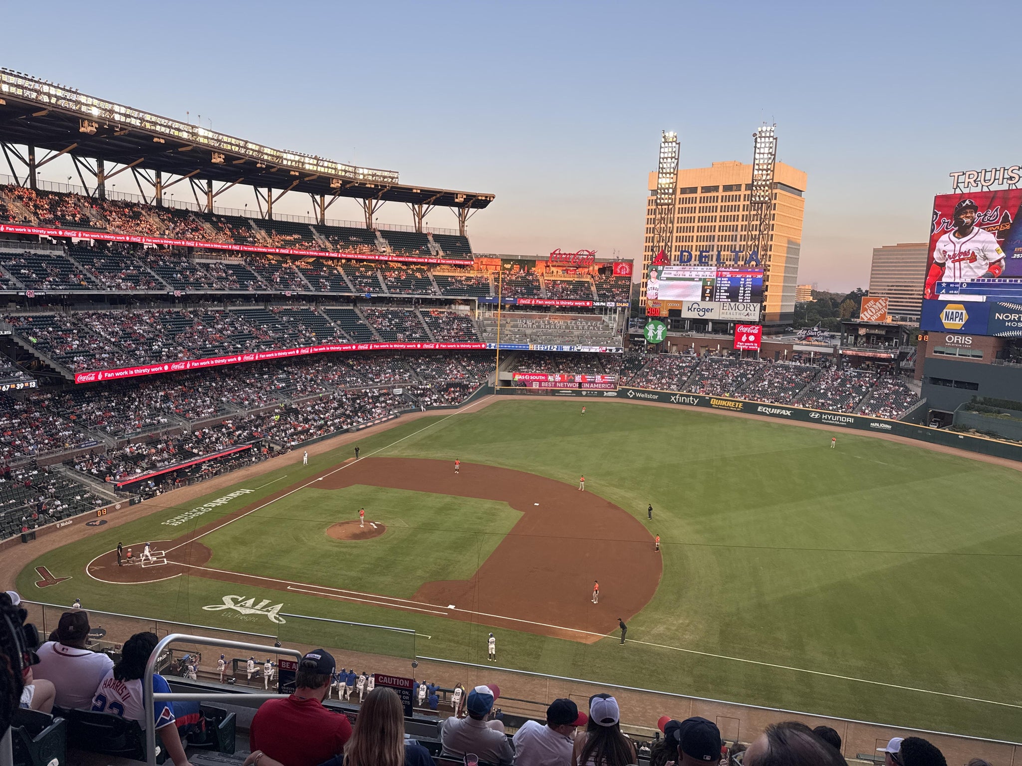 Real Fan View taken from Section 317 at Truist Park by Cameron C