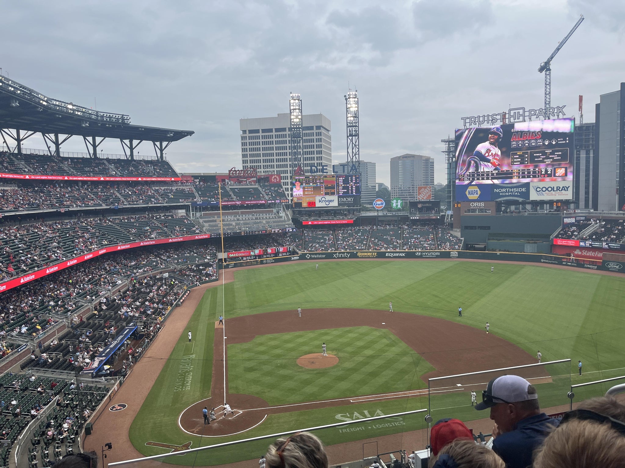 Real Fan View taken from Section 323 at Truist Park by Jaricia C
