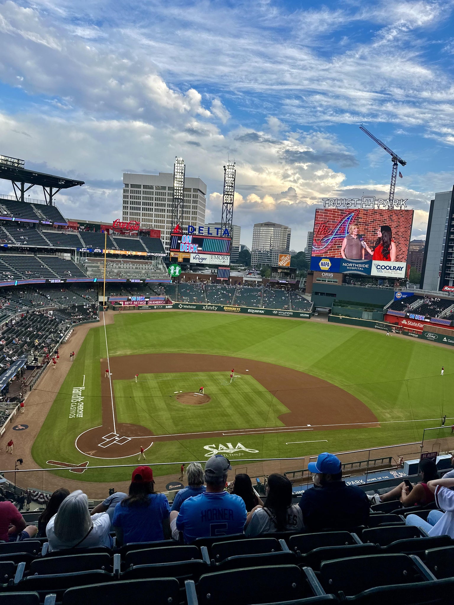 Real Fan View taken from Section 323 at Truist Park by Emily F
