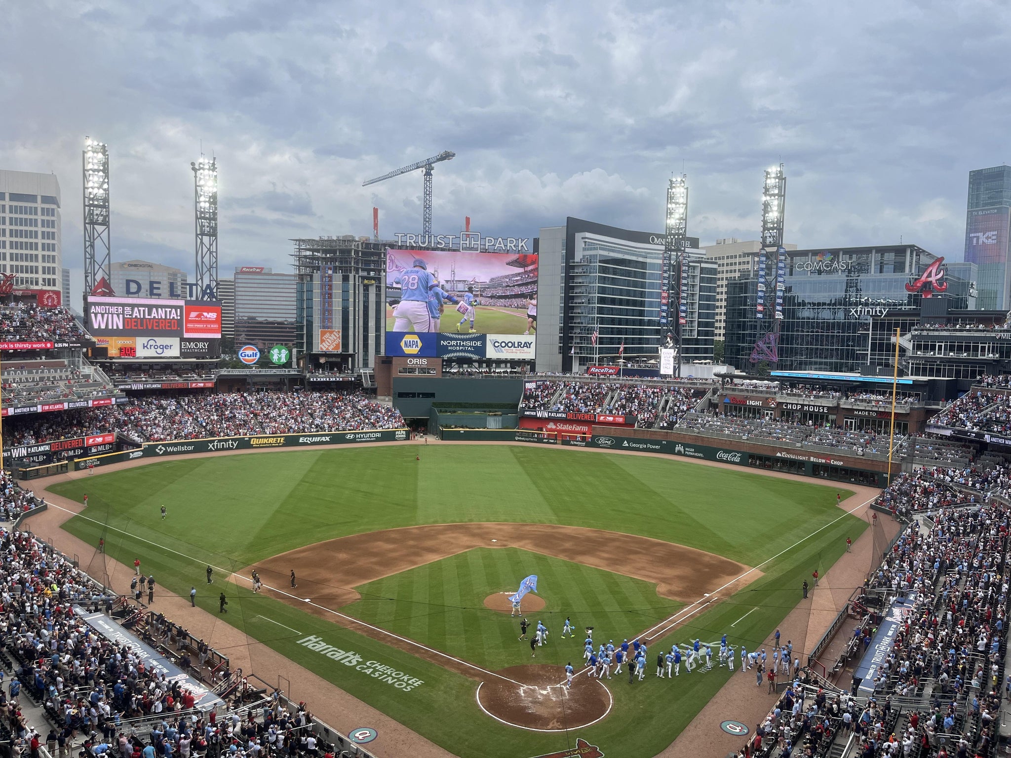 Real Fan View taken from Section 327 at Truist Park by Andrew W
