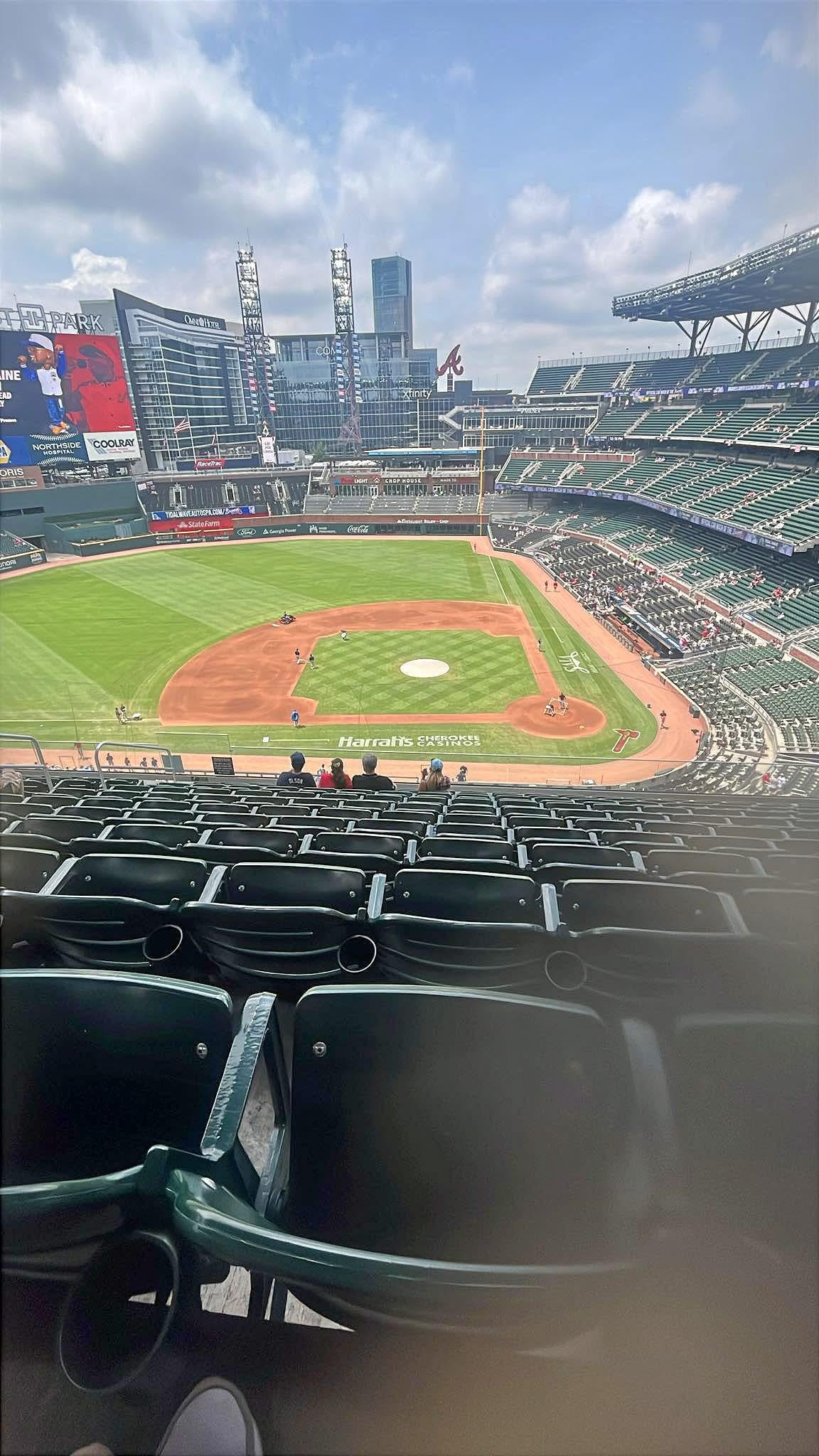 Real Fan View taken from Section 330 at Truist Park by Hamilton B