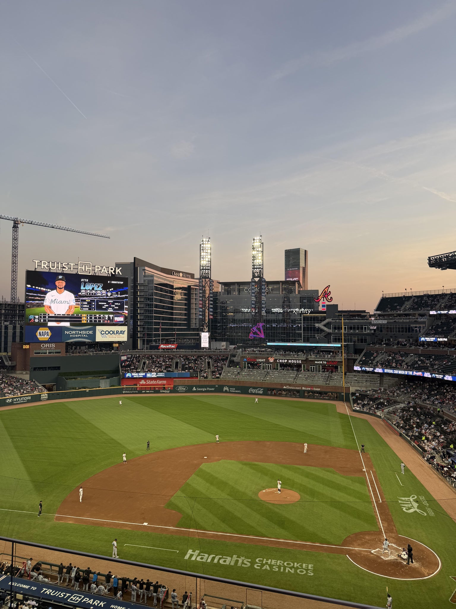 Real Fan View taken from Section 330 at Truist Park by Mark L