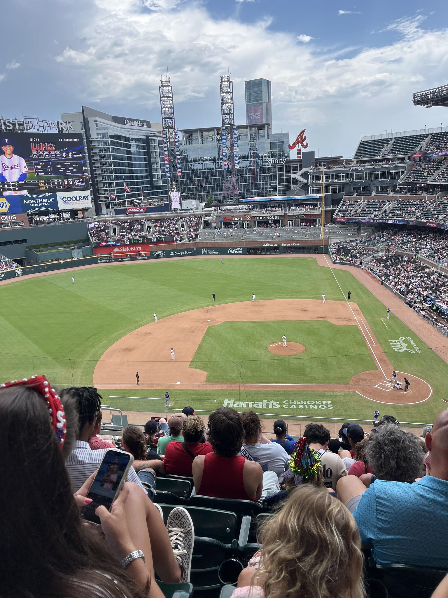 Real Fan View taken from Section 330 at Truist Park by Jordan J