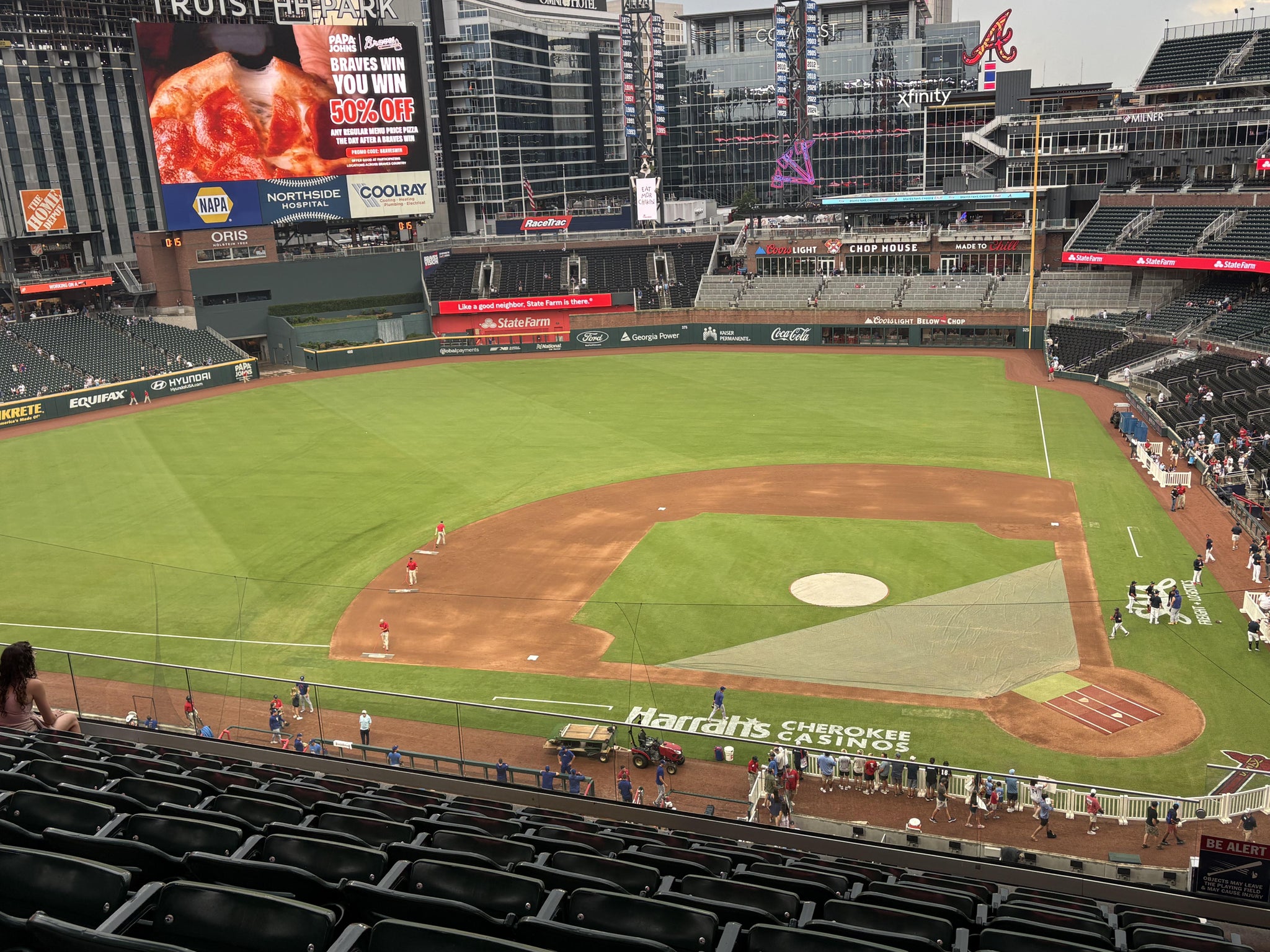 Real Fan View taken from Section 330 at Truist Park by Amanda J