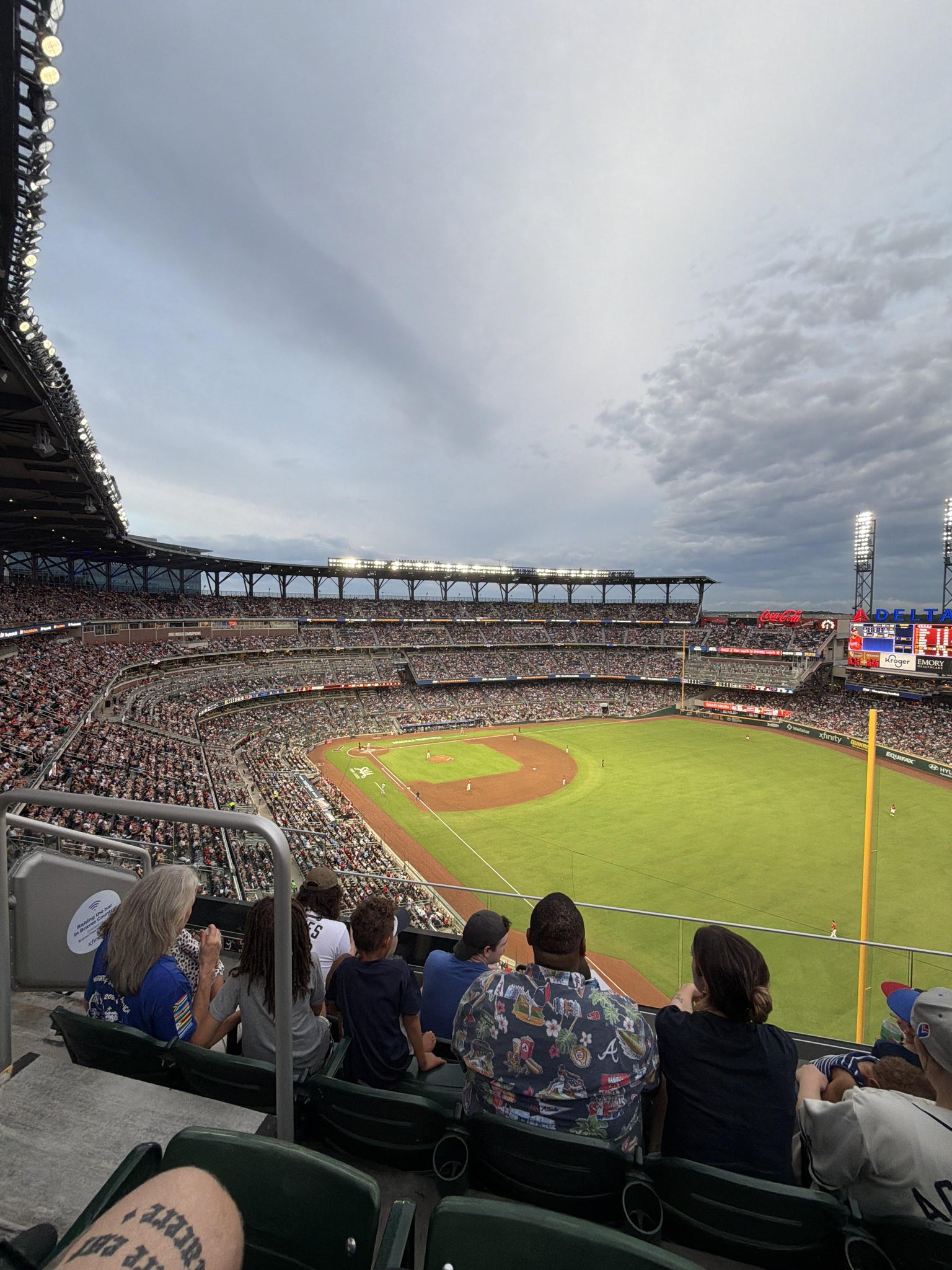 Real Fan View taken from Section 411 at Truist Park by Anna S