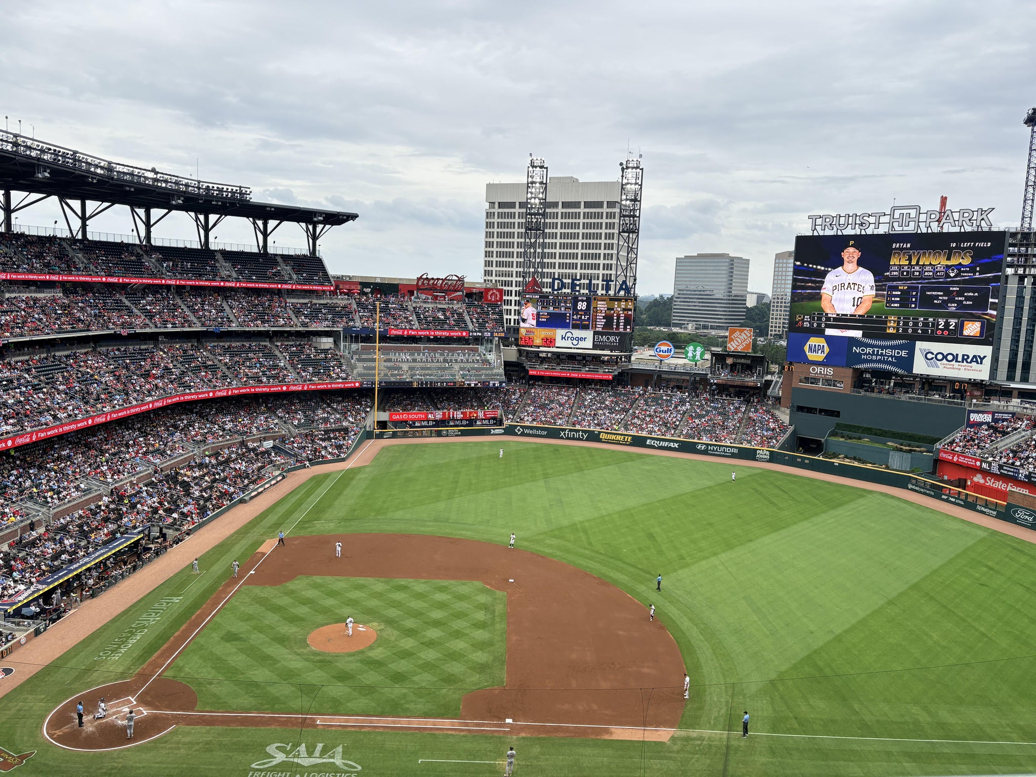 Real Fan View taken from Section 418 at Truist Park by Elizabeth H