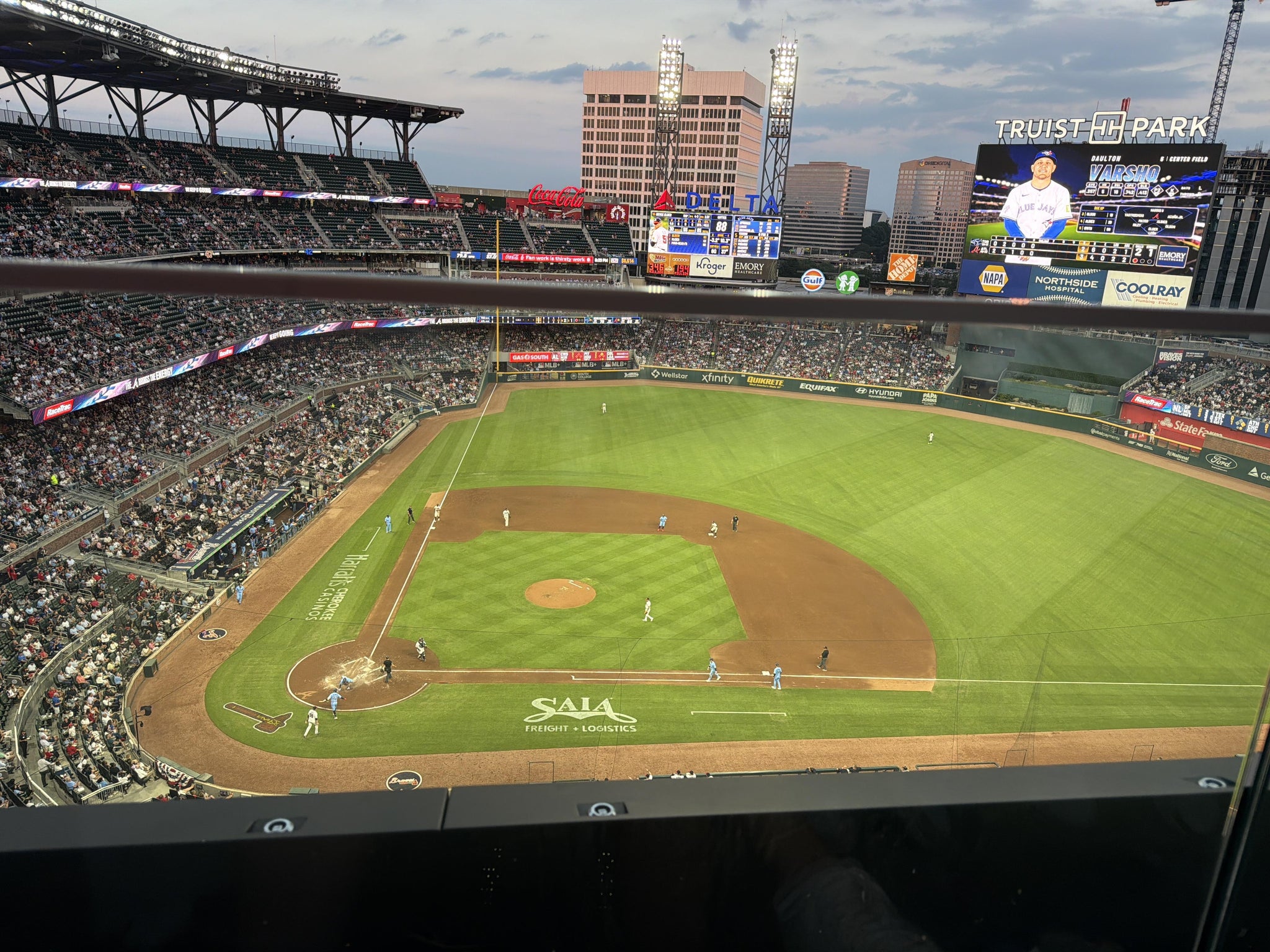 Real Fan View taken from Section 420 at Truist Park by Celeste D