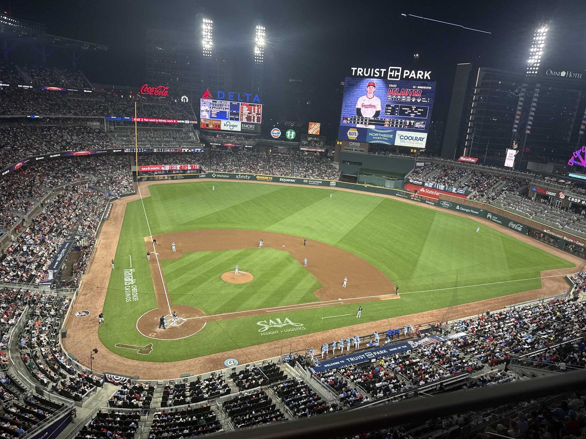 Real Fan View taken from Section 423 at Truist Park by Lacy Q