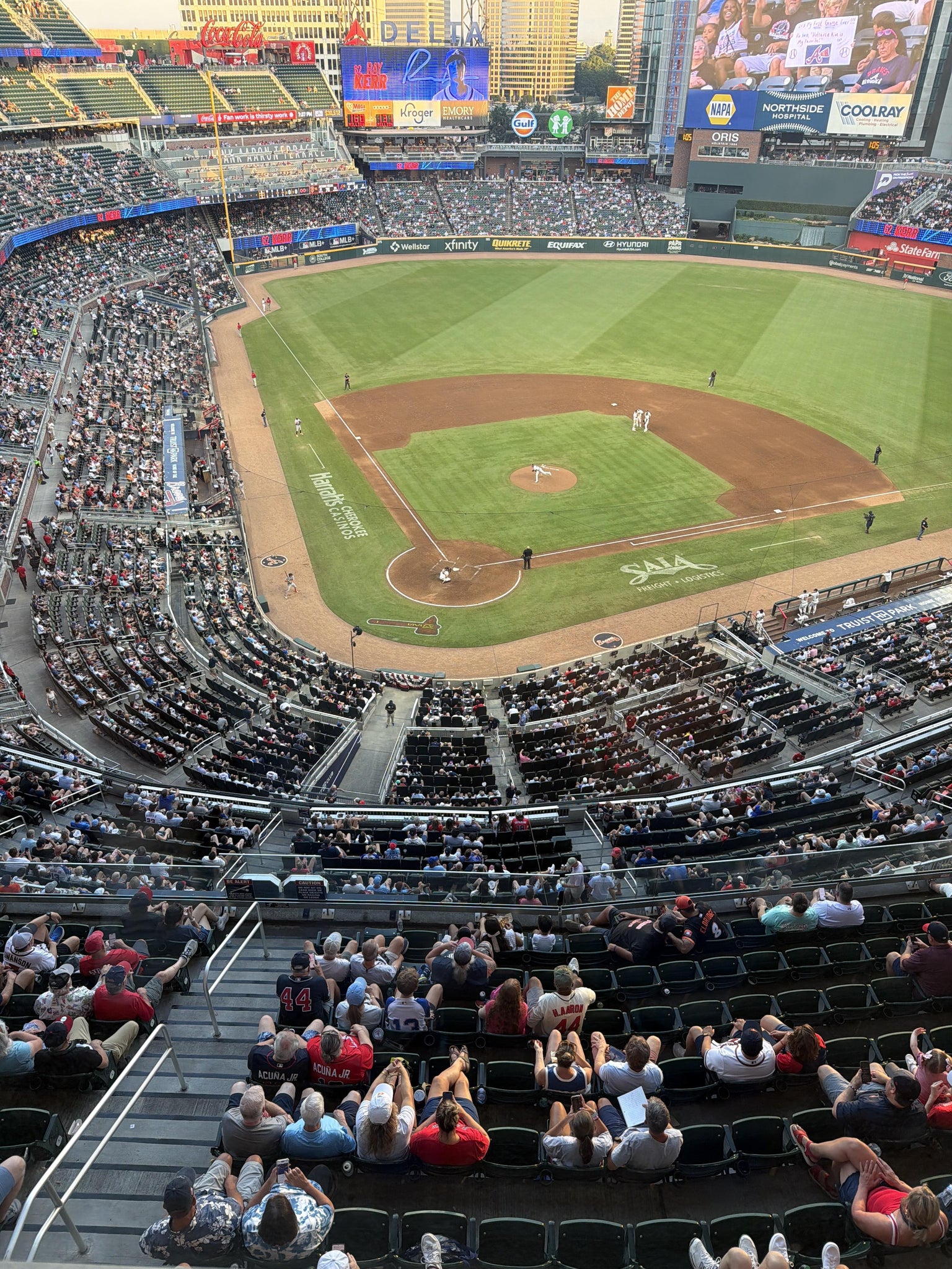 Real Fan View taken from Section 424 at Truist Park by Flora R