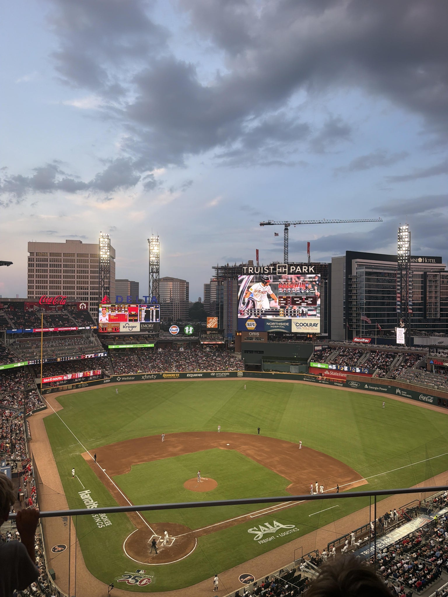 Real Fan View taken from Section 424 at Truist Park by Natalie R