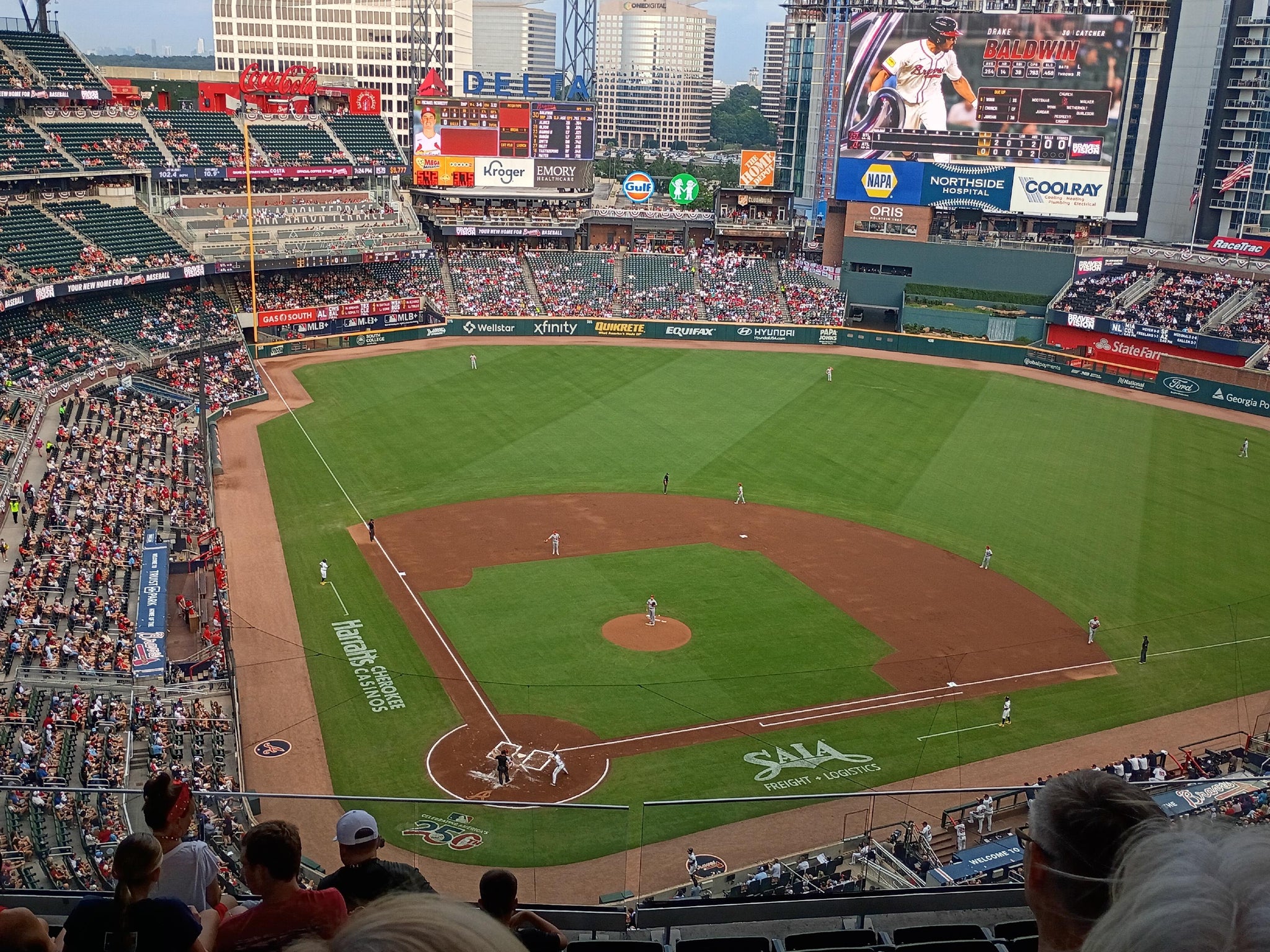 Real Fan View taken from Section 424 at Truist Park by Martha R